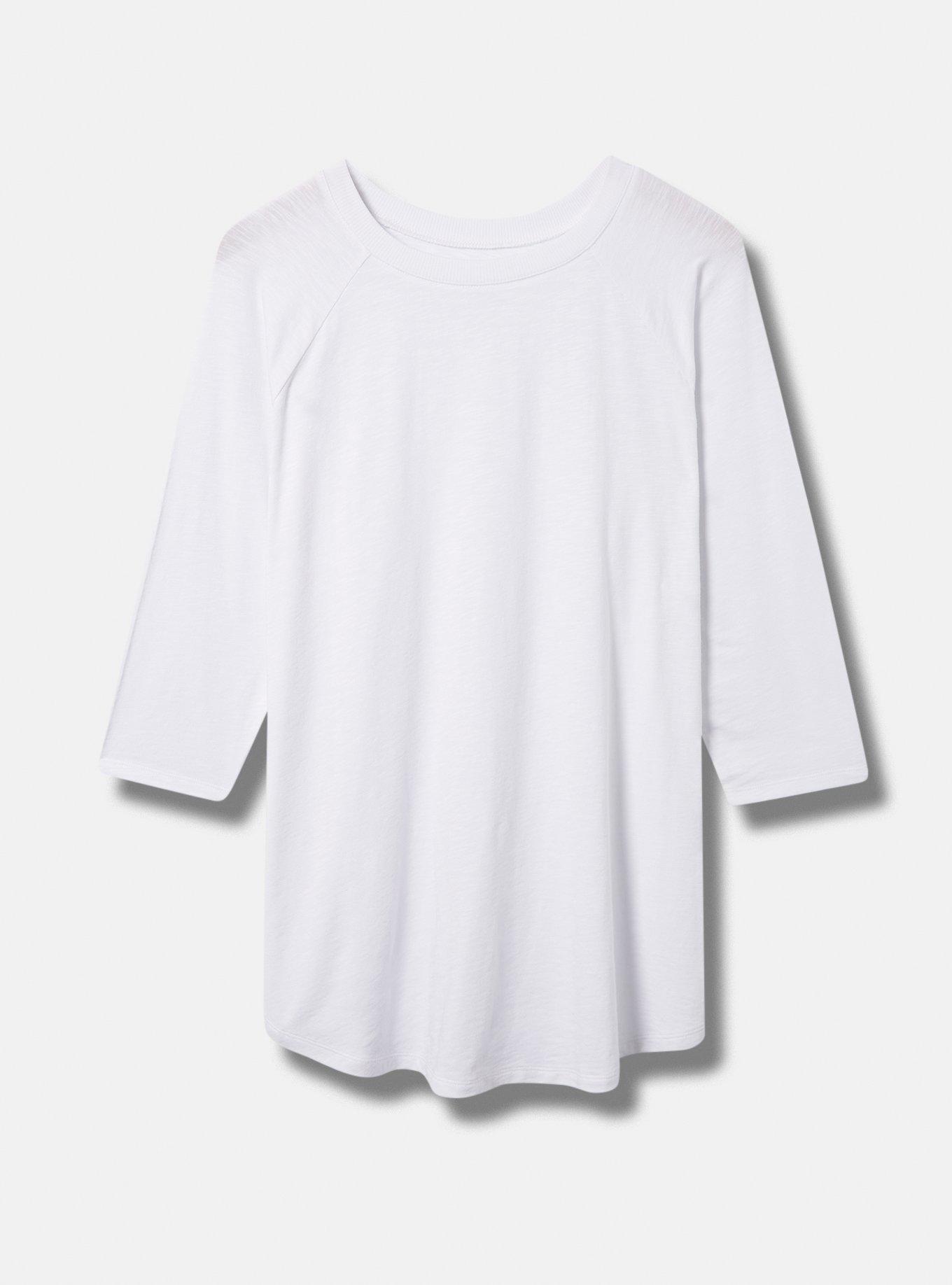 Classic Fit Super Soft Slub Crew Raglan Tee