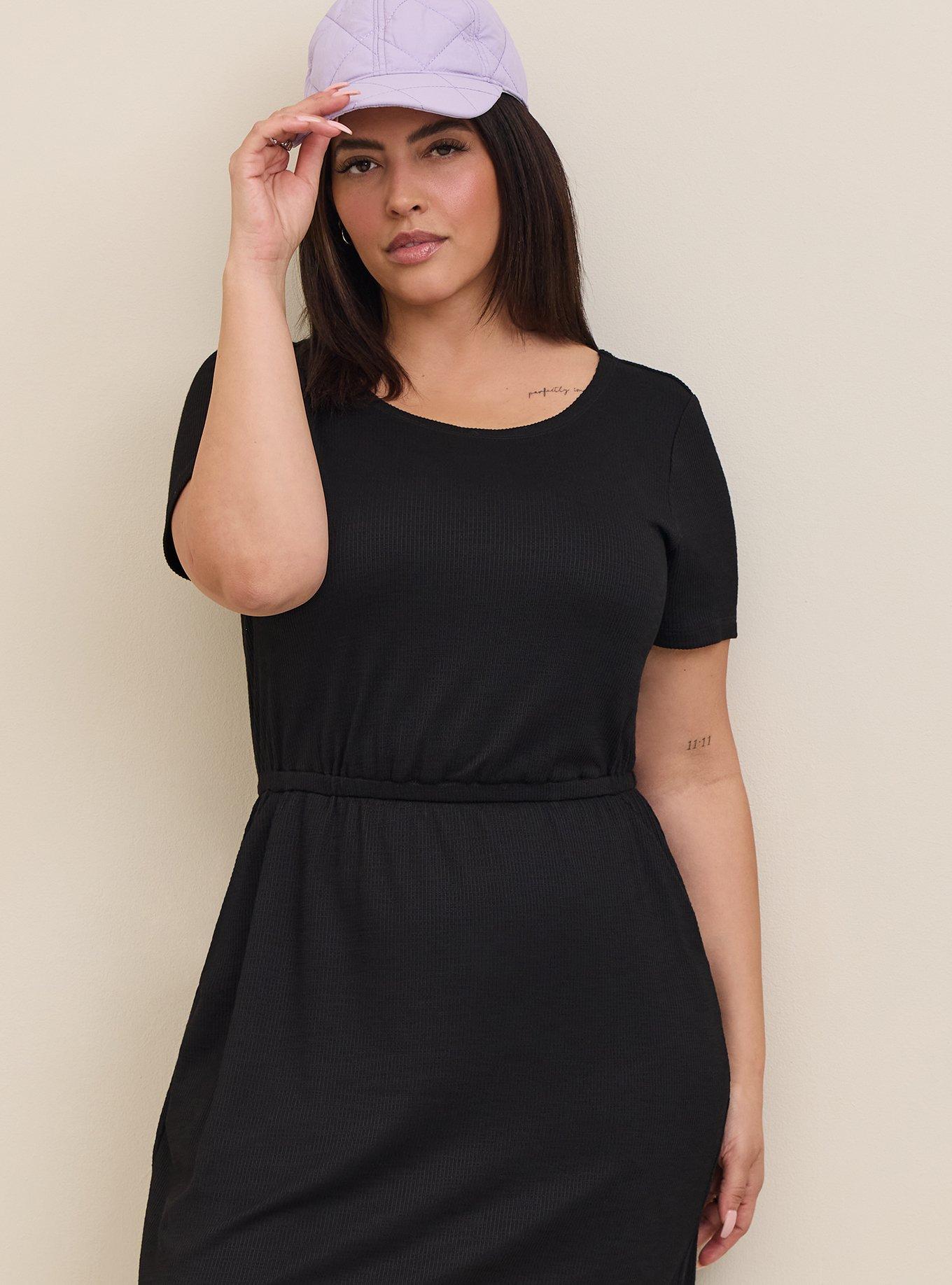 Plus size t shirt dress best sale with slits