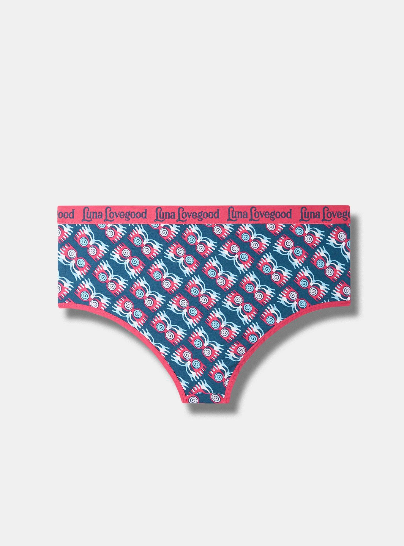 Luna Lovegood Cotton Mid Rise Brief Panty, LEGION BLUE, alternate