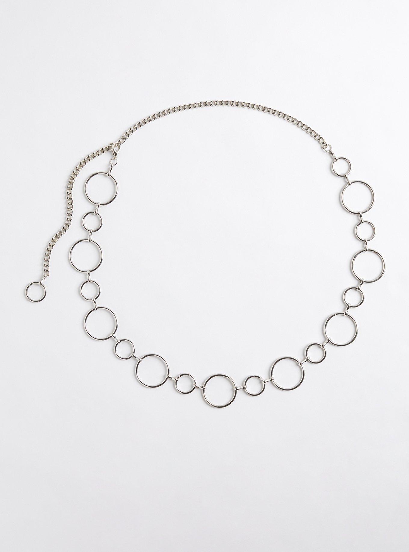 Silver Circle Chain Belt, Accessories