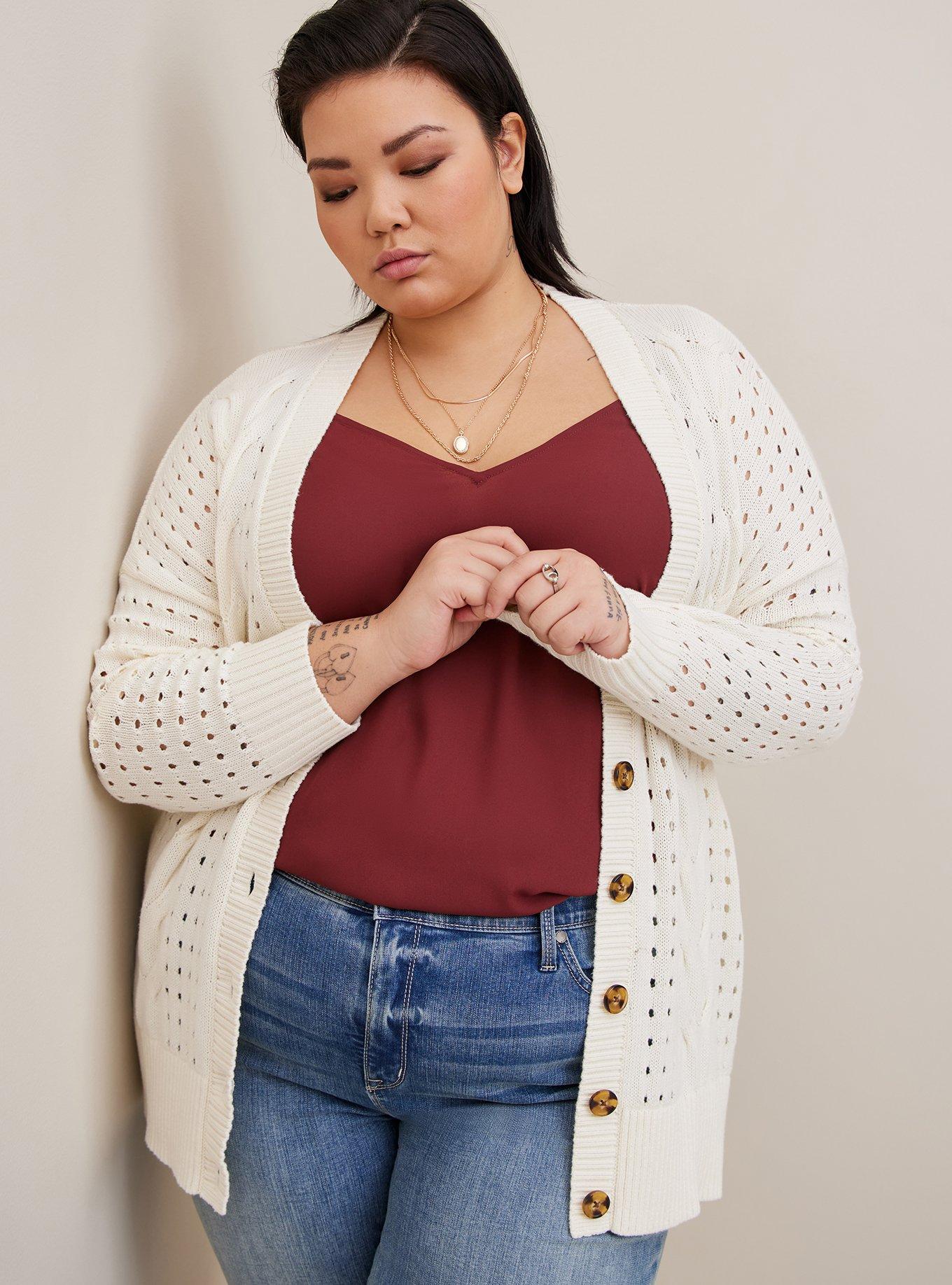 Cable hotsell boyfriend cardigan