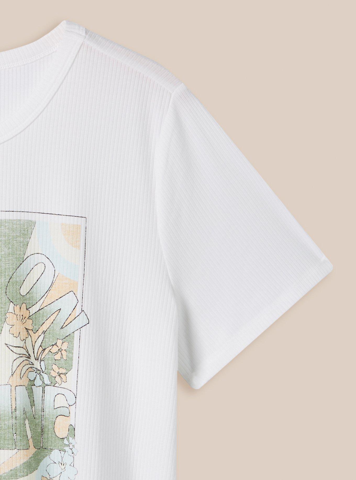 Bring The Sun Super Soft Rib Crew Neck Tee, BRIGHT WHITE, alternate