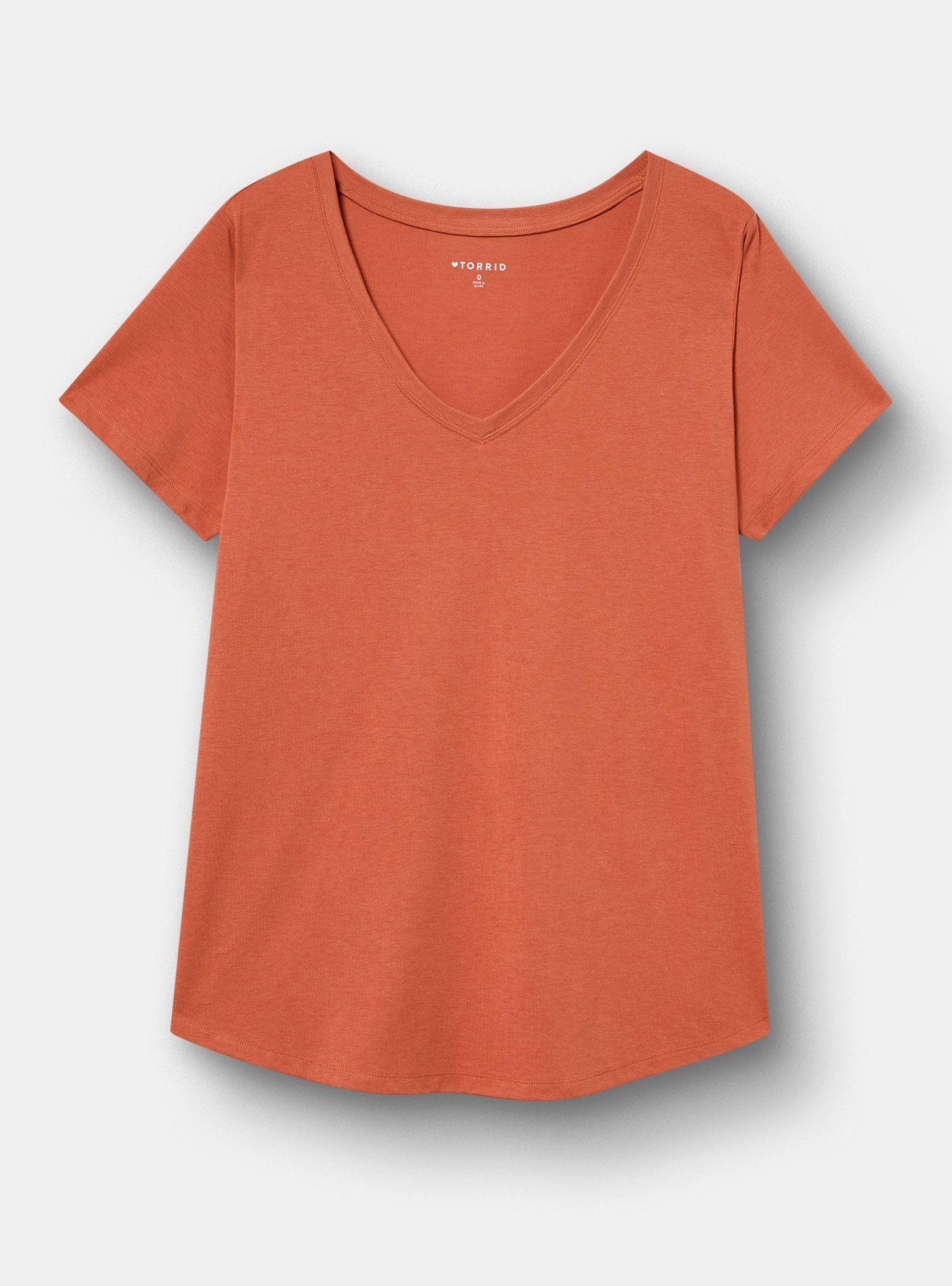Girlfriend Signature Jersey V-Neck Tee, ARAGON, hi-res