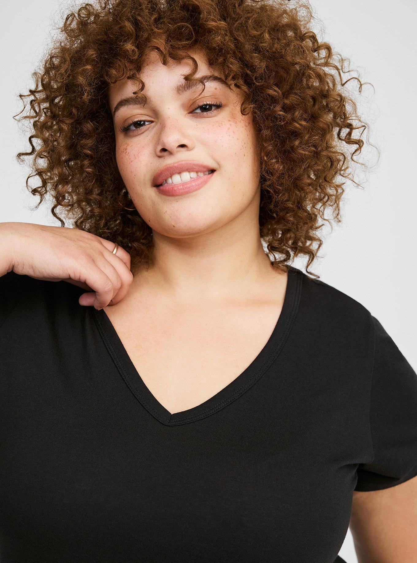 Girlfriend Signature Jersey V-Neck Tee