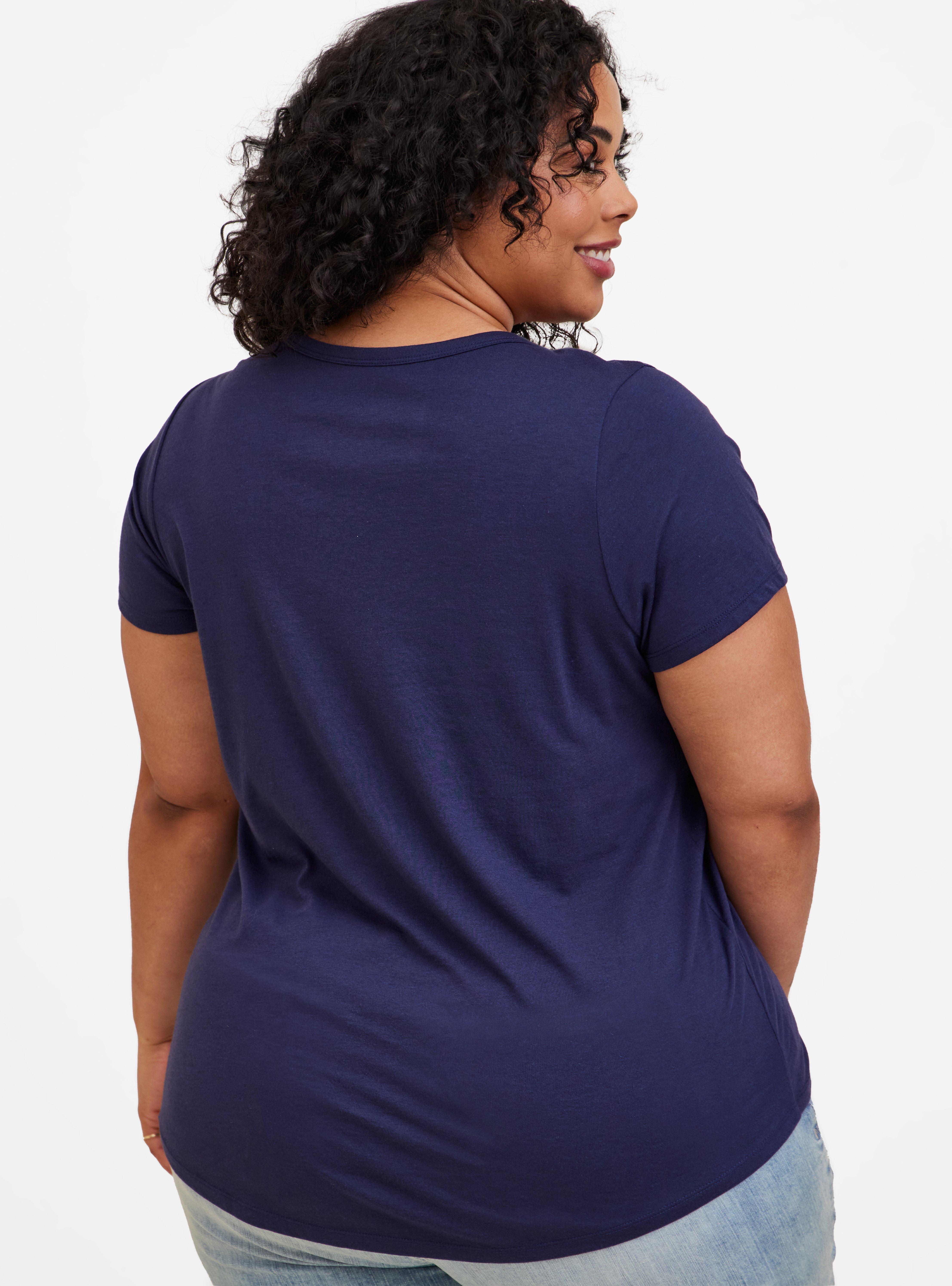 Plus Size - Girlfriend Signature Jersey V-Neck Tee - Torrid