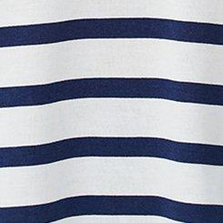 Girlfriend Signature Jersey V-Neck Tee, BLUE WHITE STRIPE, swatch