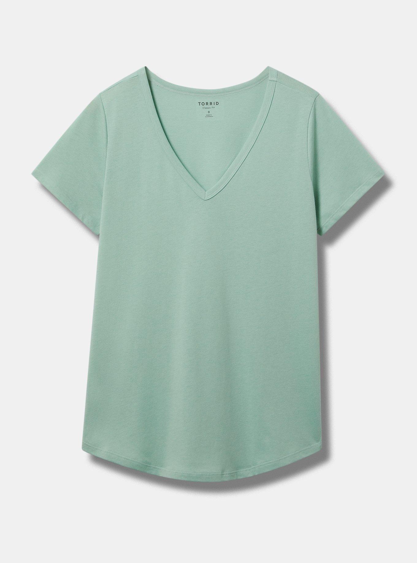 Plus Size - Girlfriend Signature Jersey V-Neck Tee - Torrid