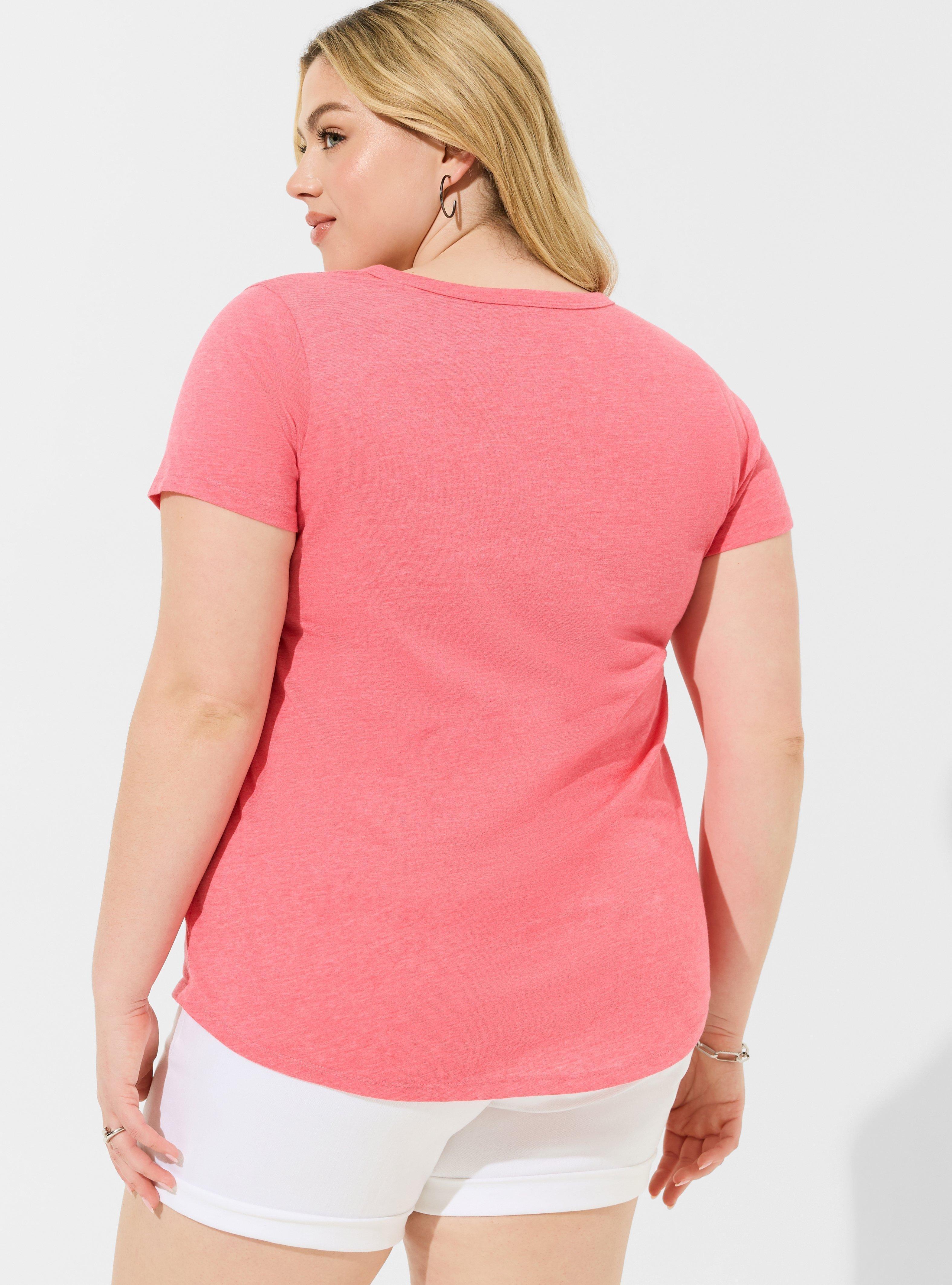 Plus Size - Girlfriend Signature Jersey V-Neck Tee - Torrid