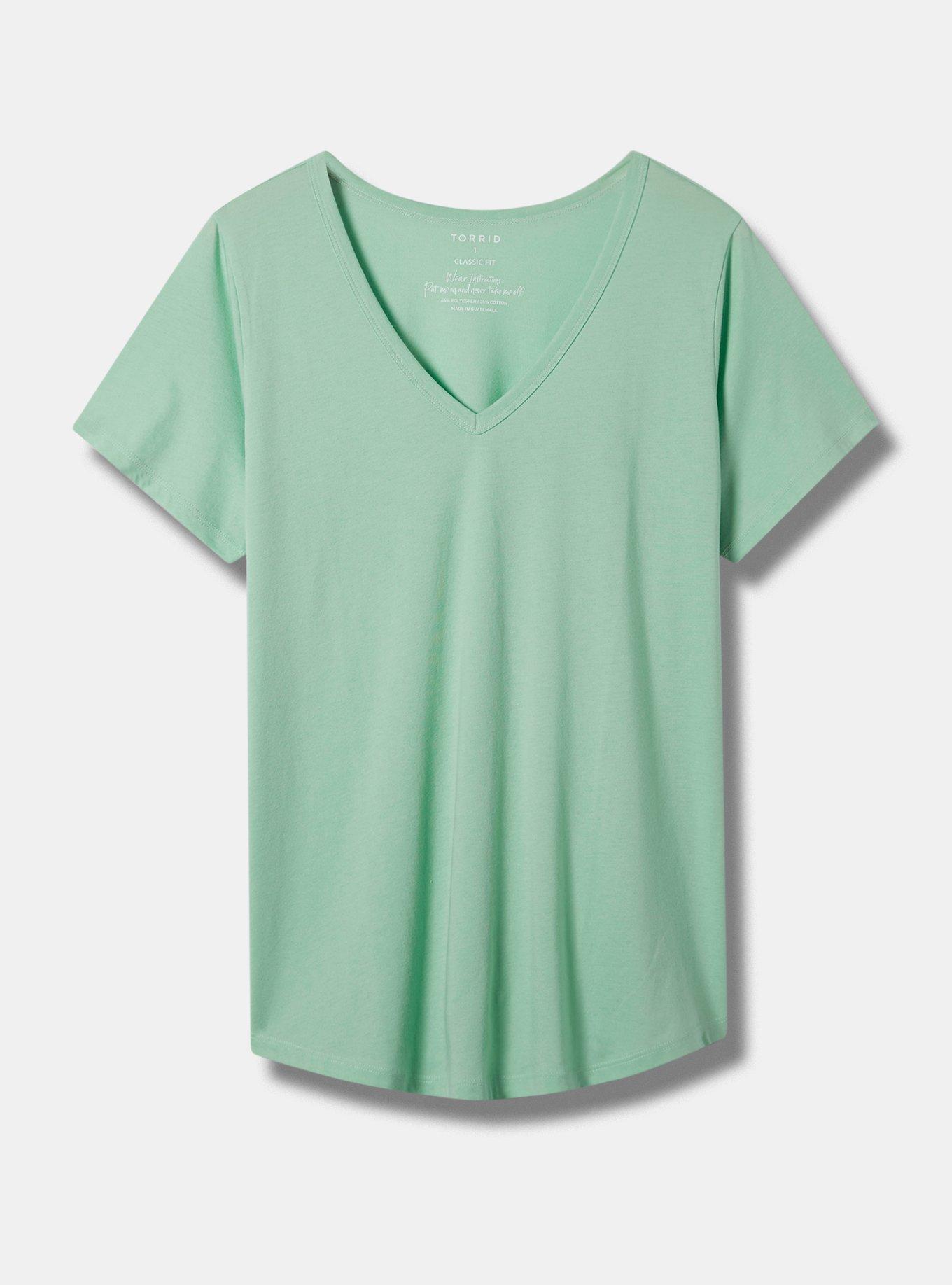 Plus Size - Girlfriend Signature Jersey V-Neck Tee - Torrid