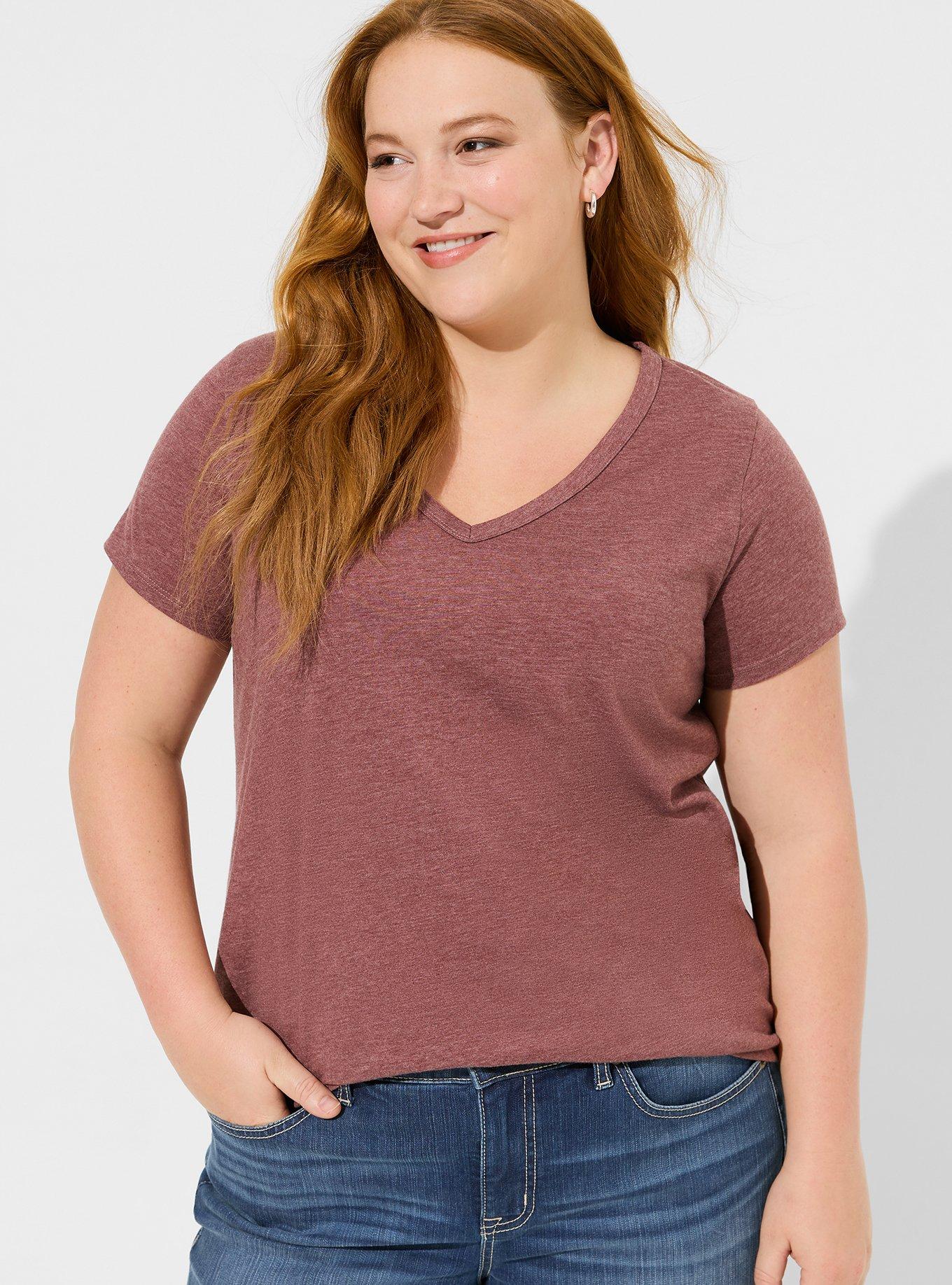 Girlfriend Signature Jersey V-Neck Tee