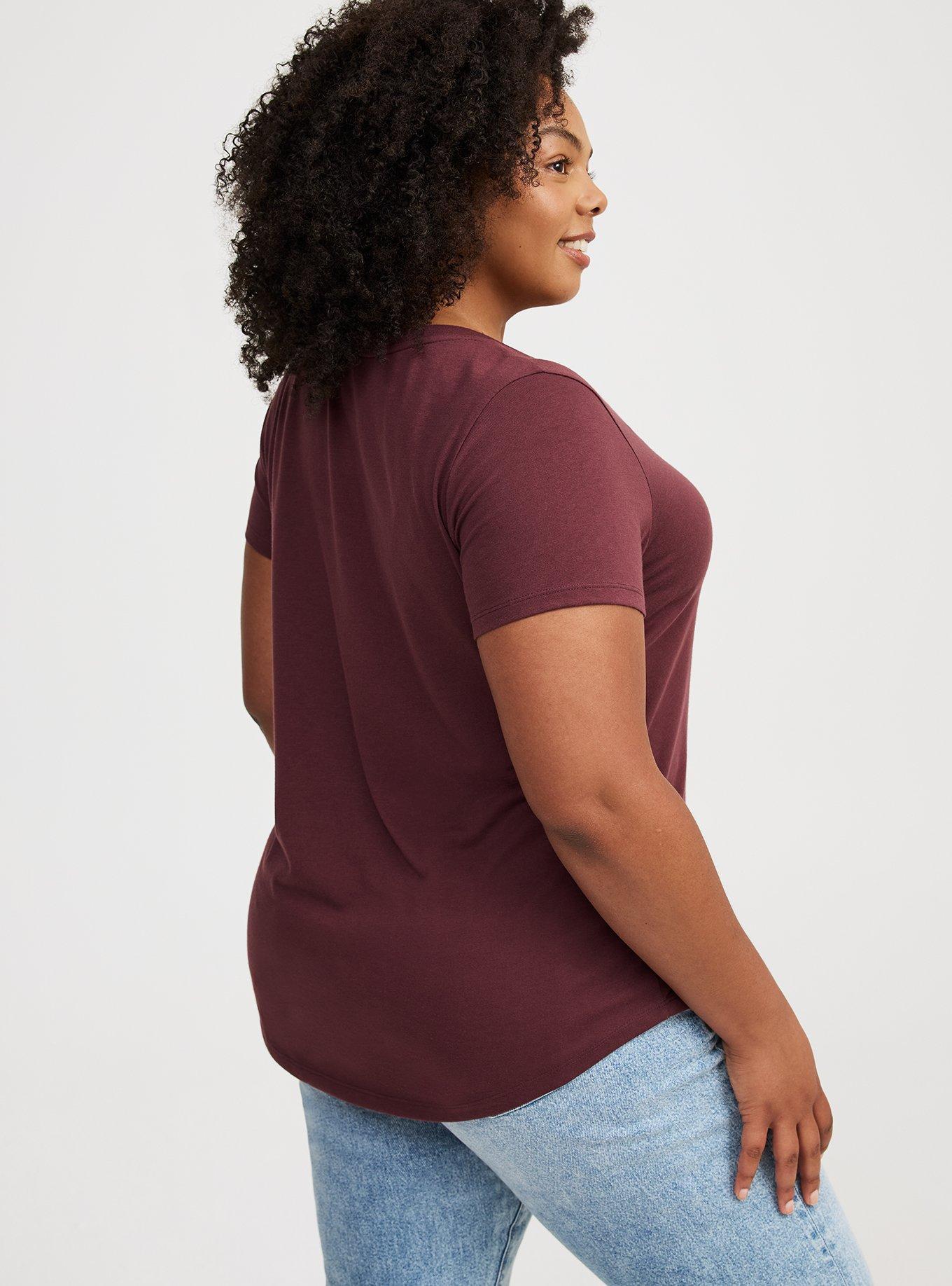 Girlfriend Signature Jersey V-Neck Tee