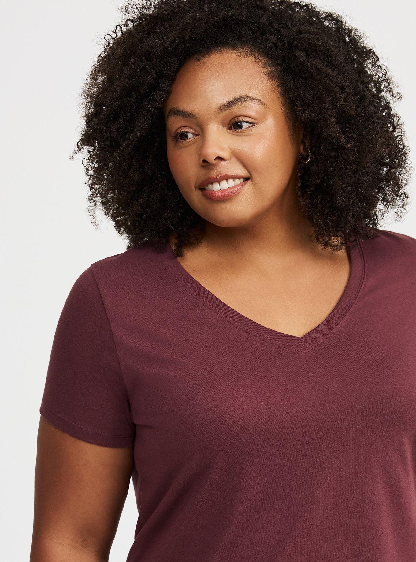 Girlfriend Signature Jersey V-Neck Tee