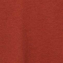 Plus Size Girlfriend Signature Jersey V-Neck Tee, FIRED BRICK, swatch