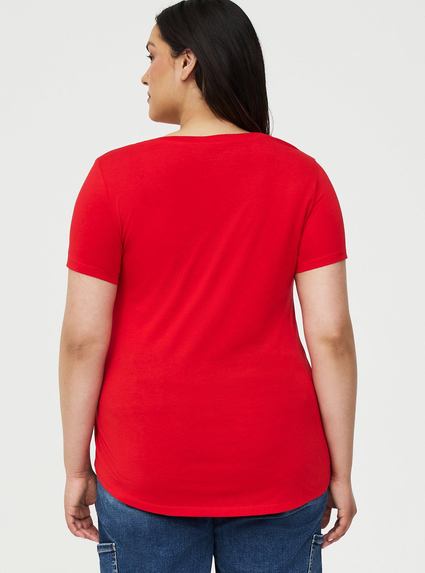 Girlfriend Signature Jersey V-Neck Tee, ADRENALINE RUSH, alternate