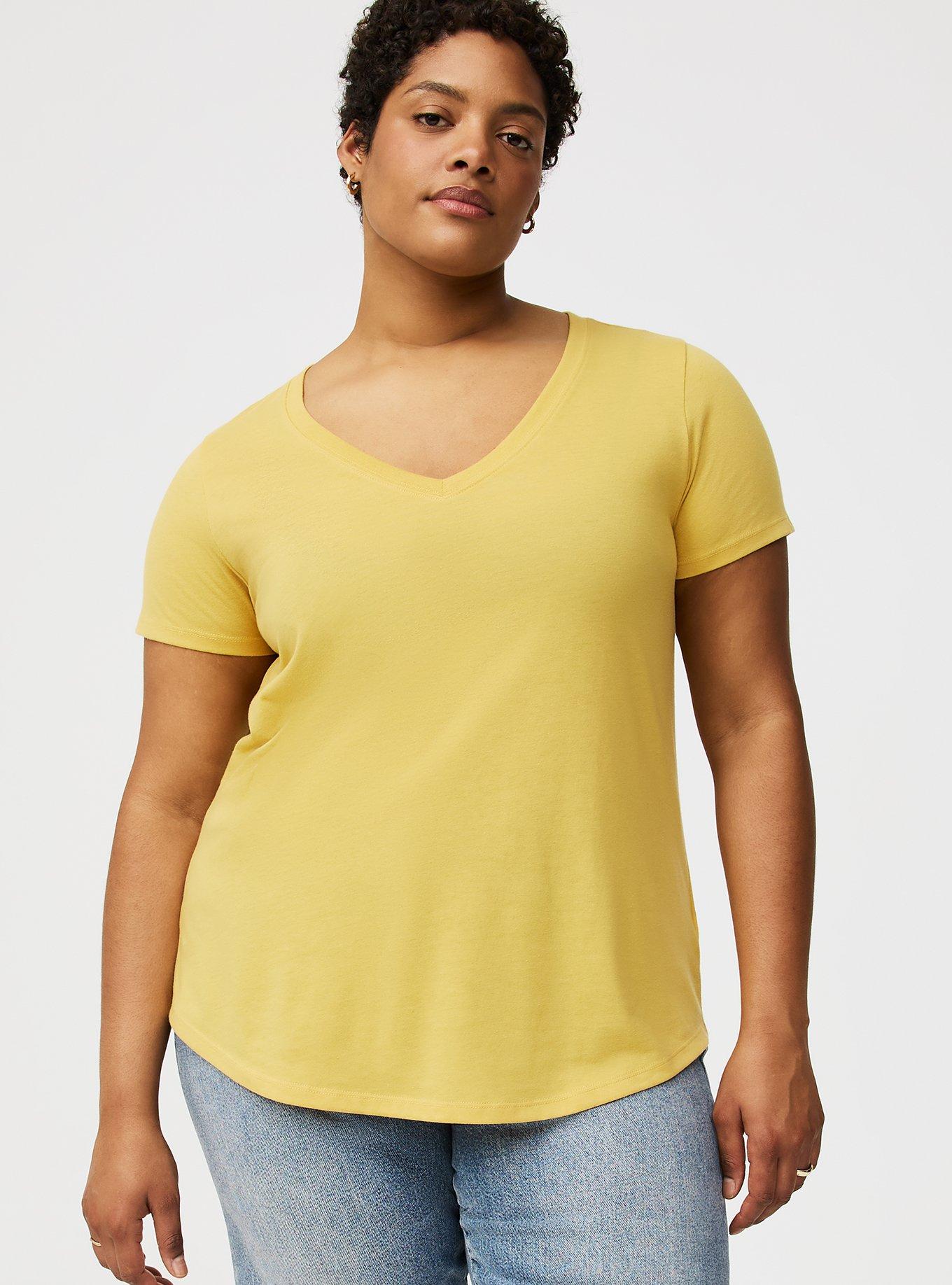 Girlfriend Signature Jersey V-Neck Tee