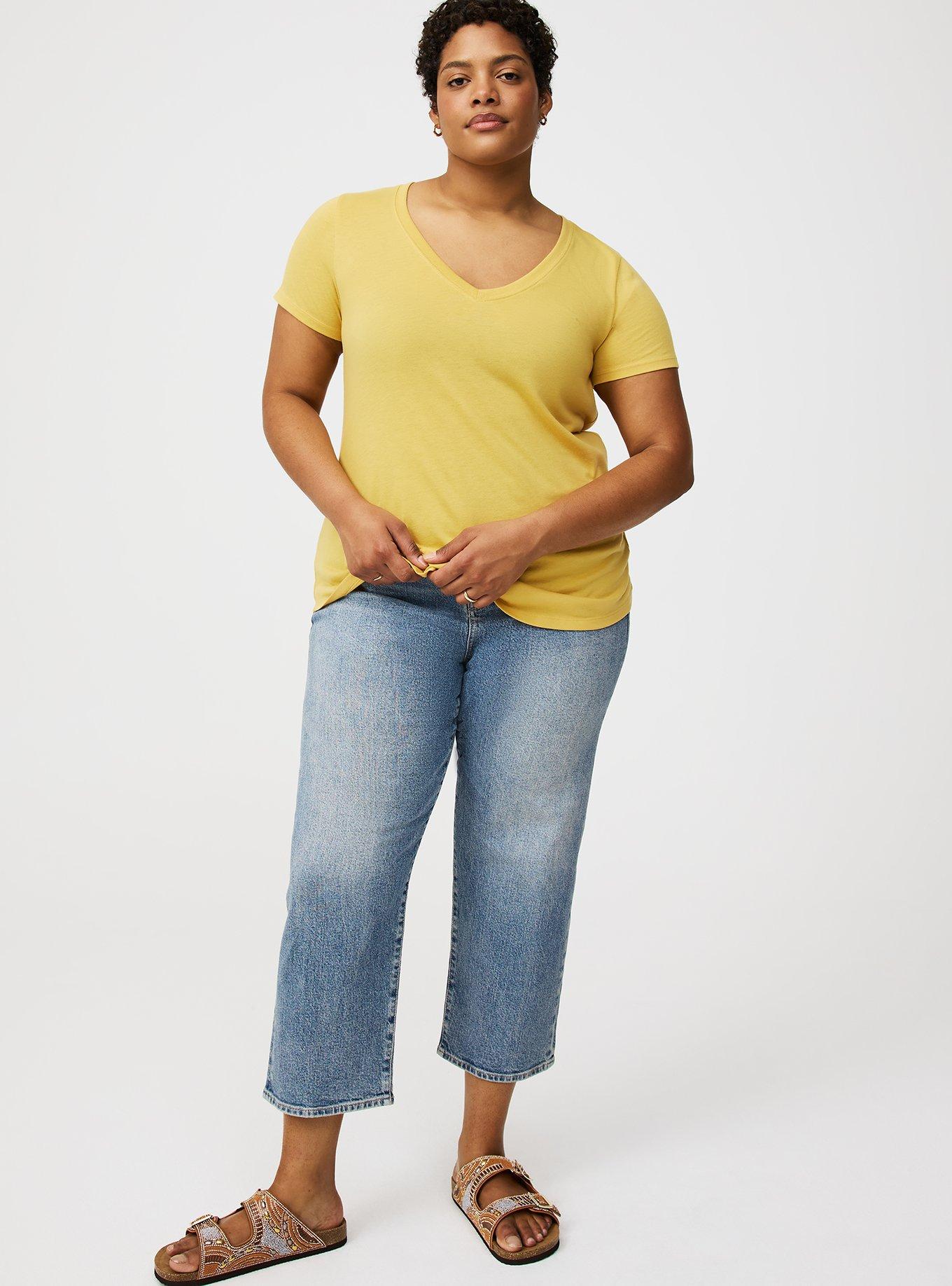 Girlfriend Signature Jersey V-Neck Tee