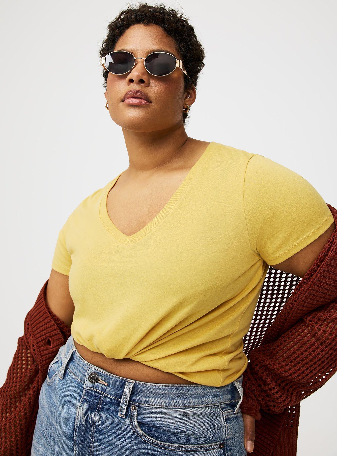 Girlfriend Signature Jersey V-Neck Tee