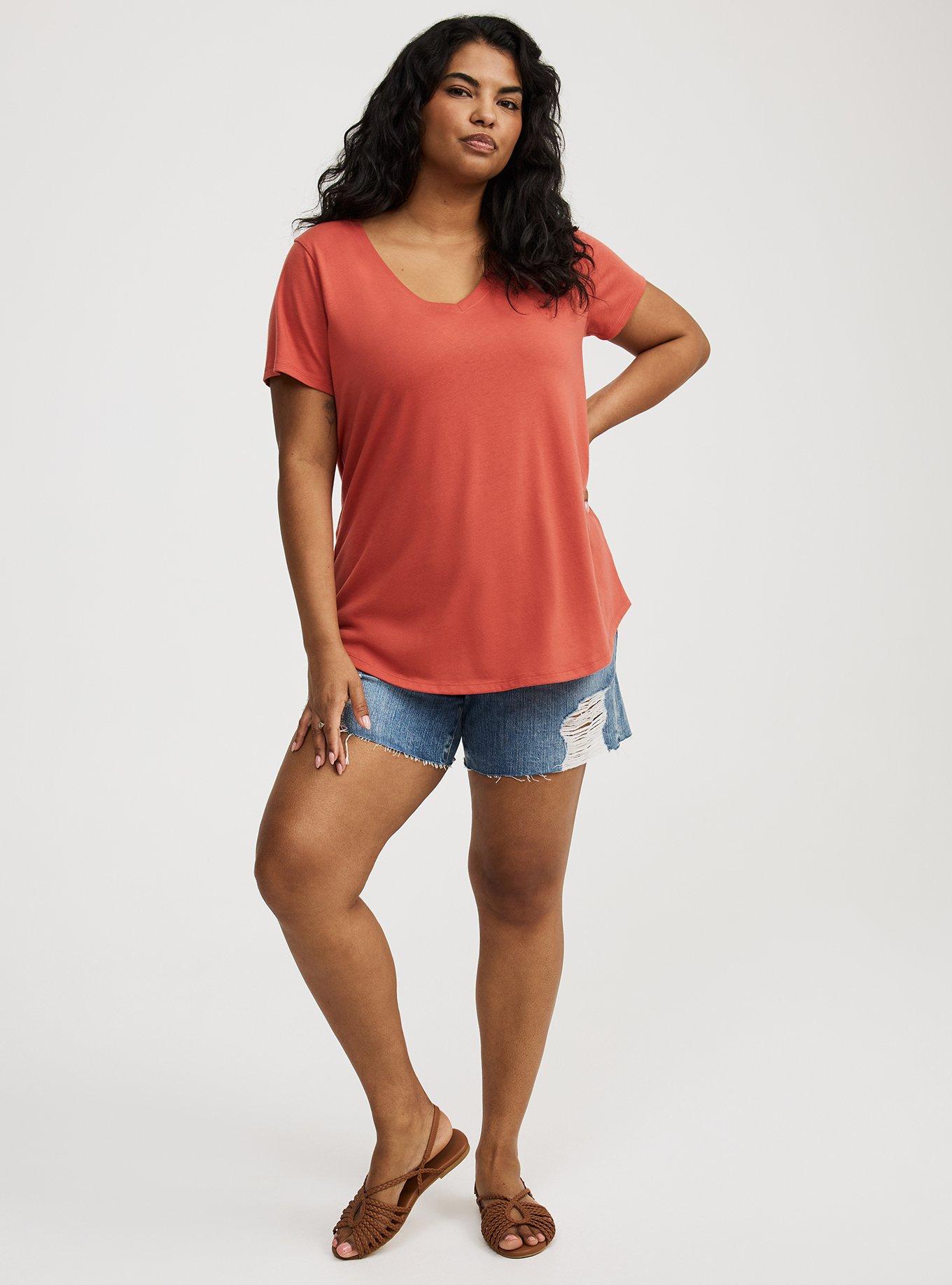 Girlfriend Signature Jersey V-Neck Tee