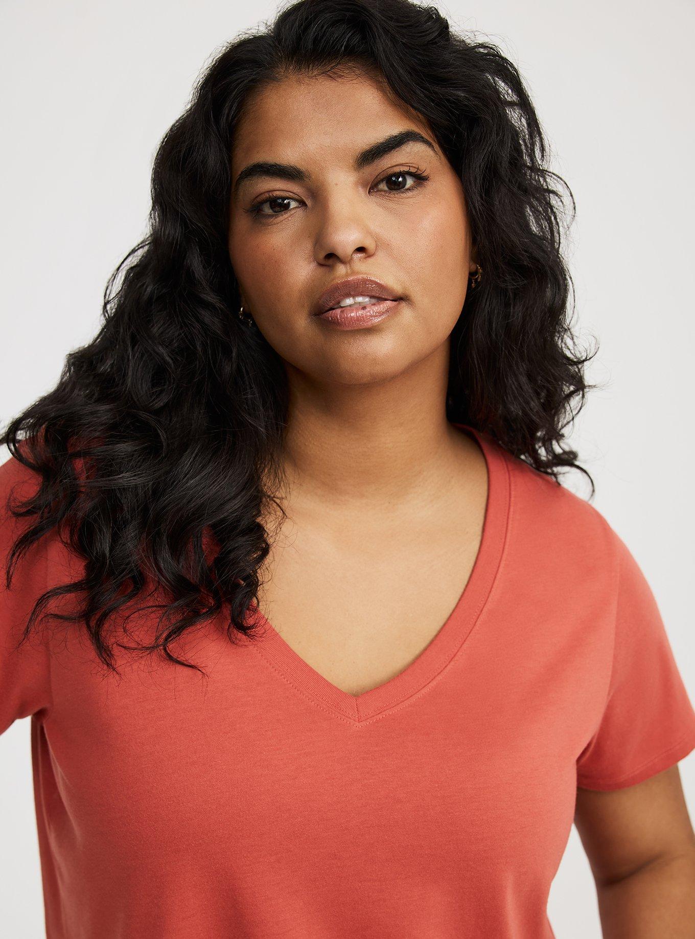 Girlfriend Signature Jersey V-Neck Tee
