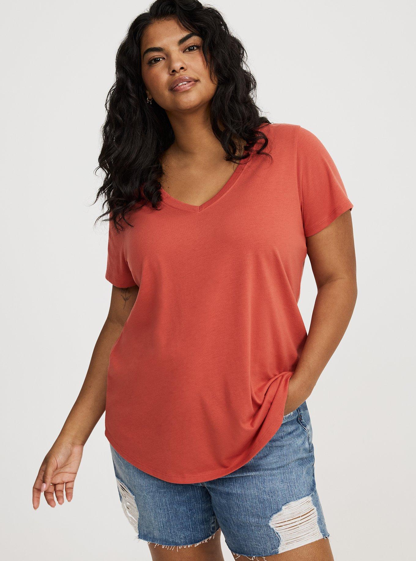 Girlfriend Signature Jersey V-Neck Tee