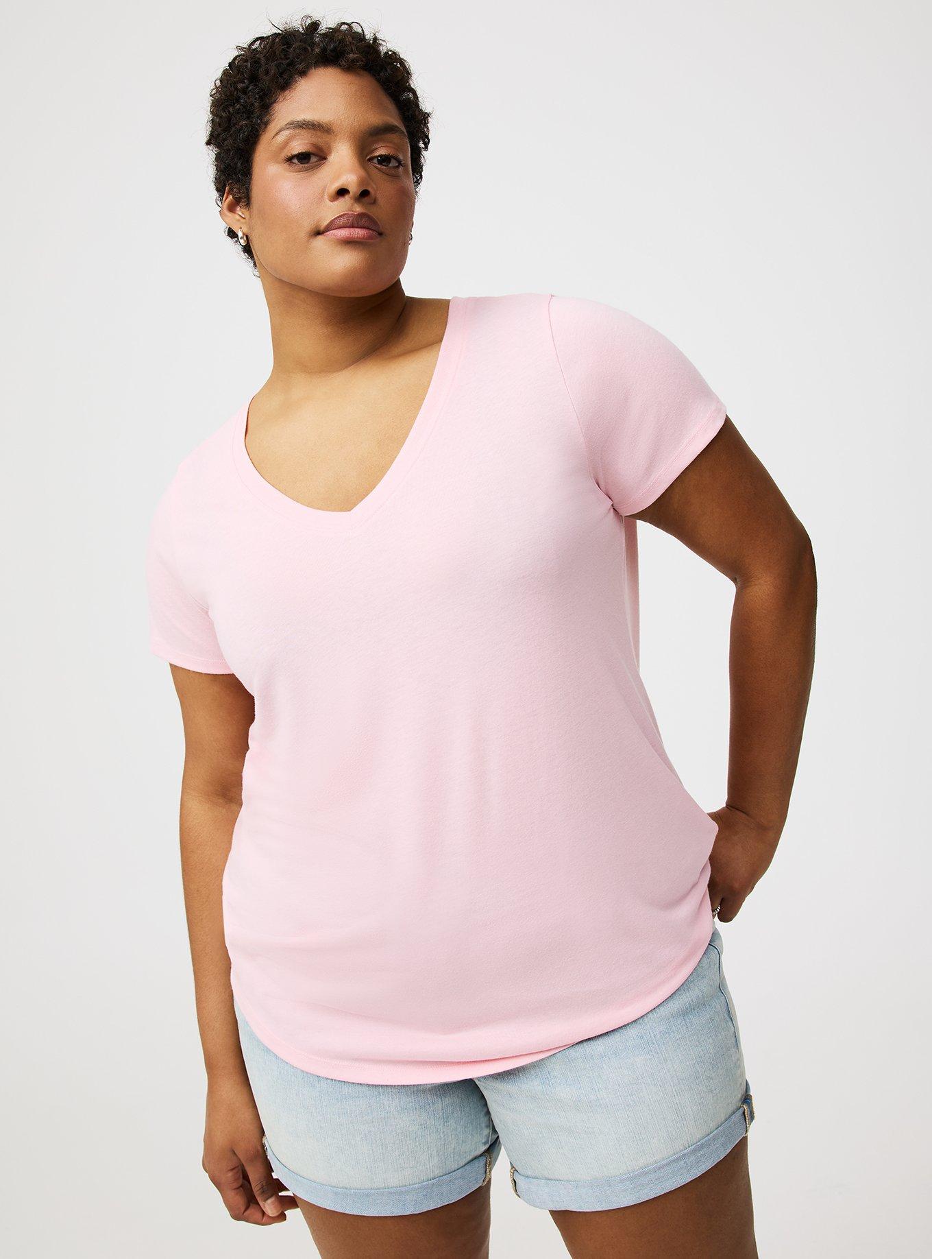 Girlfriend Signature Jersey V-Neck Tee