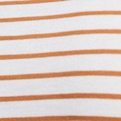 Girlfriend Signature Jersey V-Neck Tee, HAZEL BRIGHT WHITE STRIPE, swatch