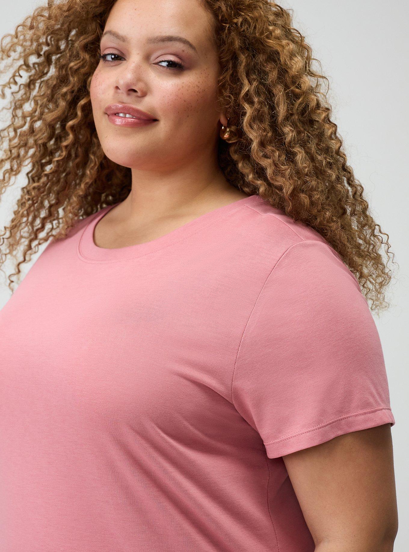 Everyday Crew Signature Jersey Tee, DUSTY ROSE, alternate