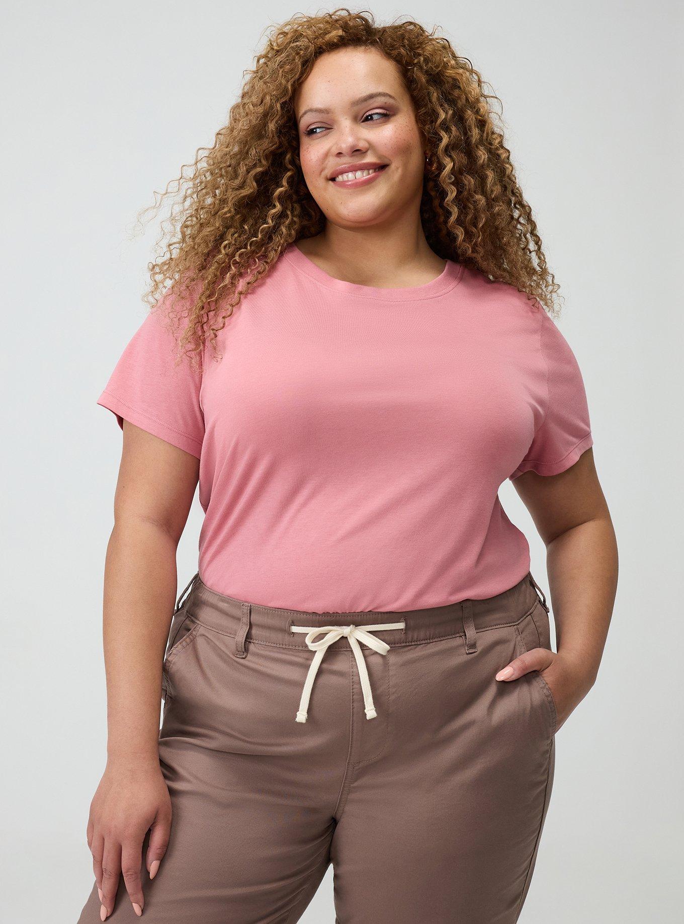 Everyday Crew Signature Jersey Tee, DUSTY ROSE, alternate