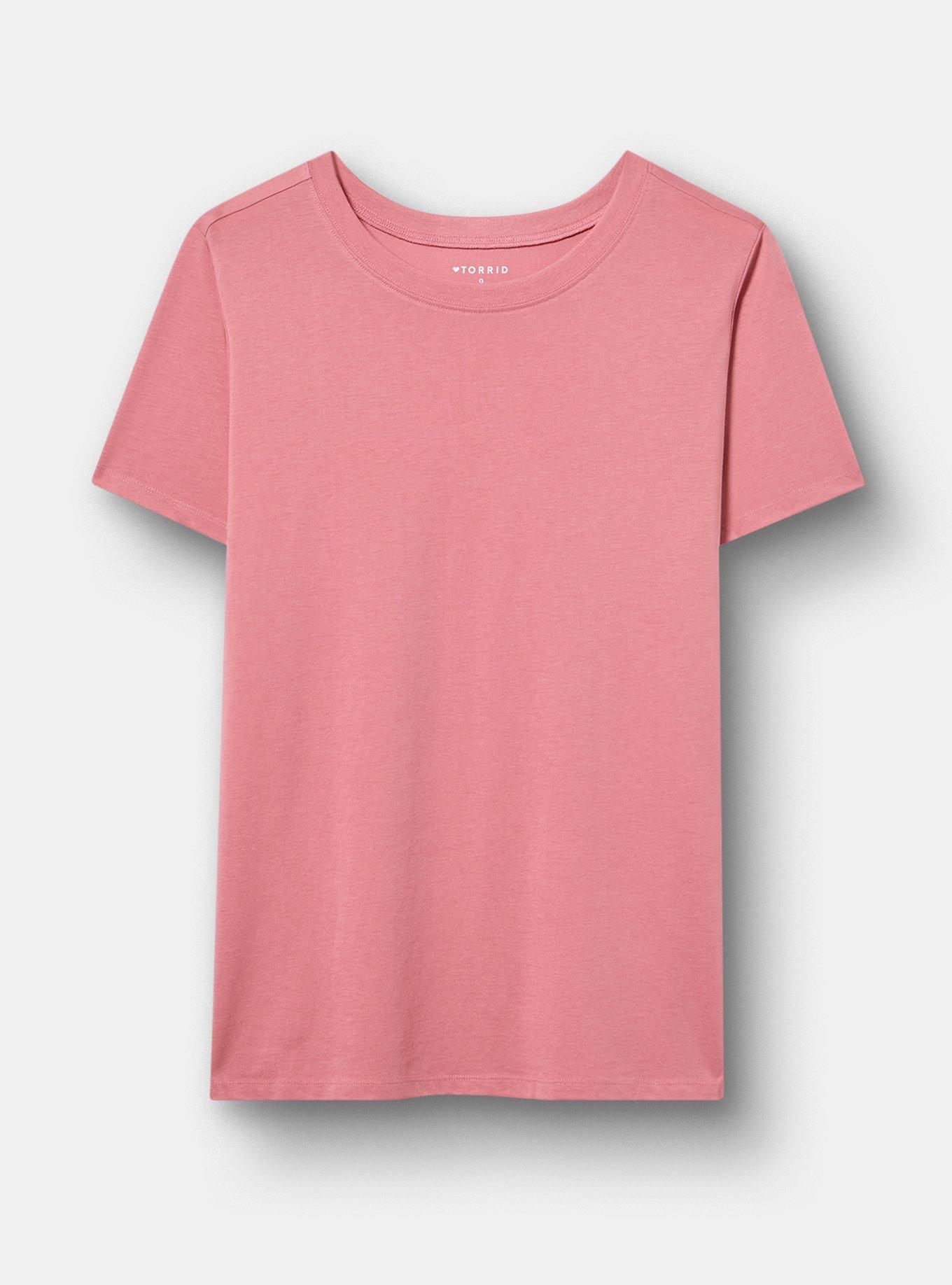 Everyday Crew Signature Jersey Tee, DUSTY ROSE, hi-res