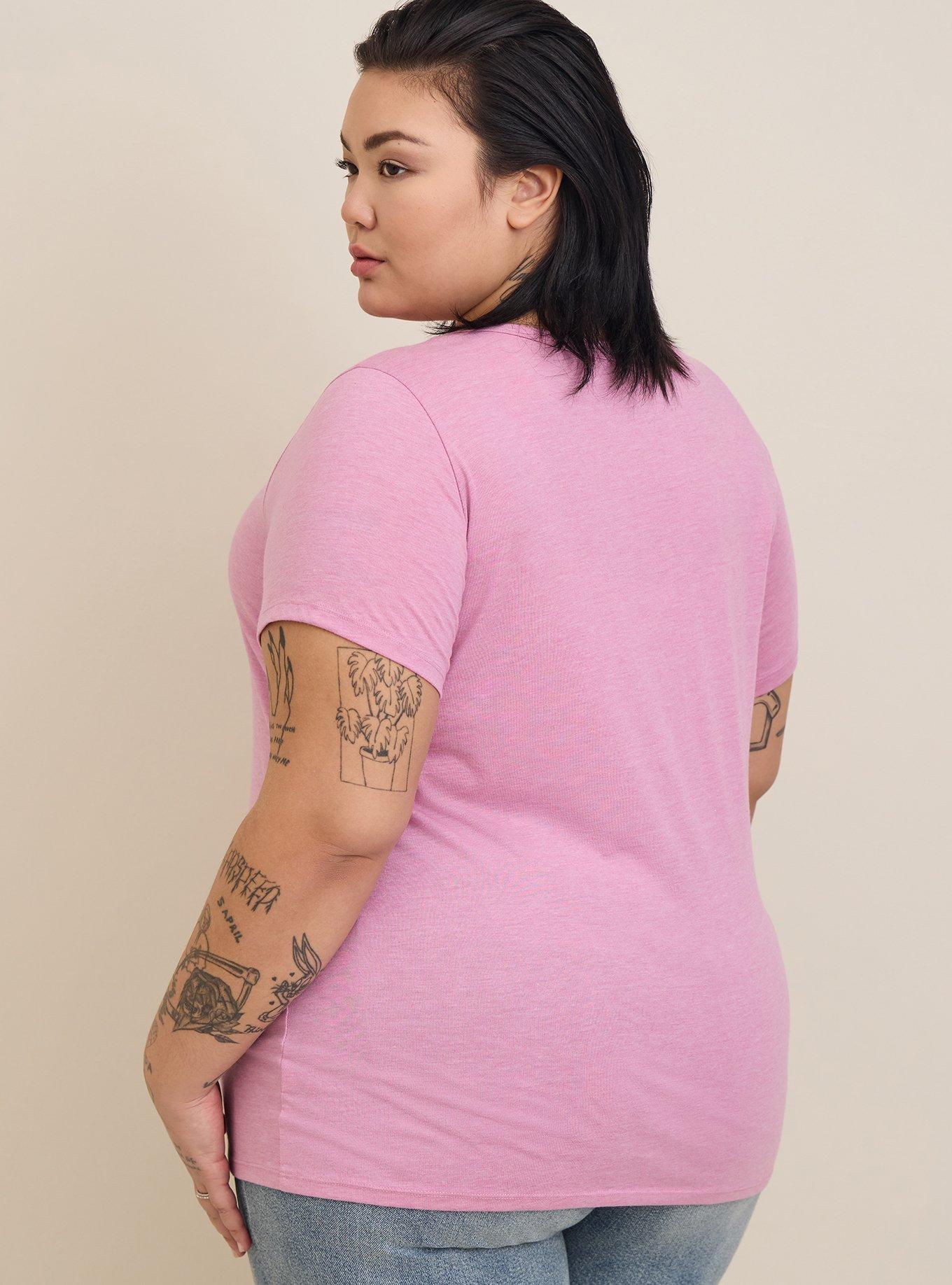 Plus Size Everyday Signature Jersey Crew Tee, MAUVE, alternate
