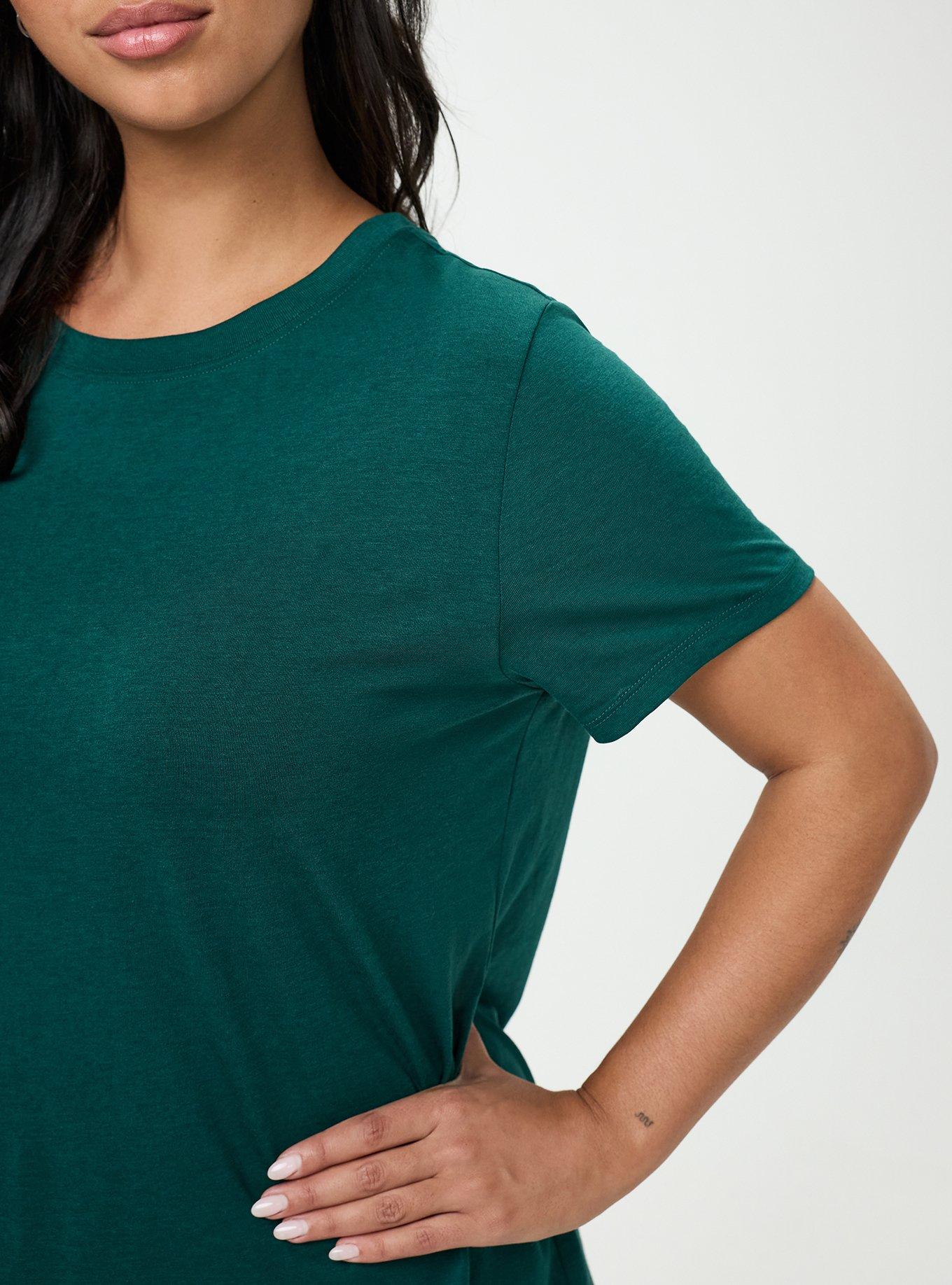 Plus Size Everyday Crew Signature Jersey Tee, BOTANICAL GARDEN, alternate