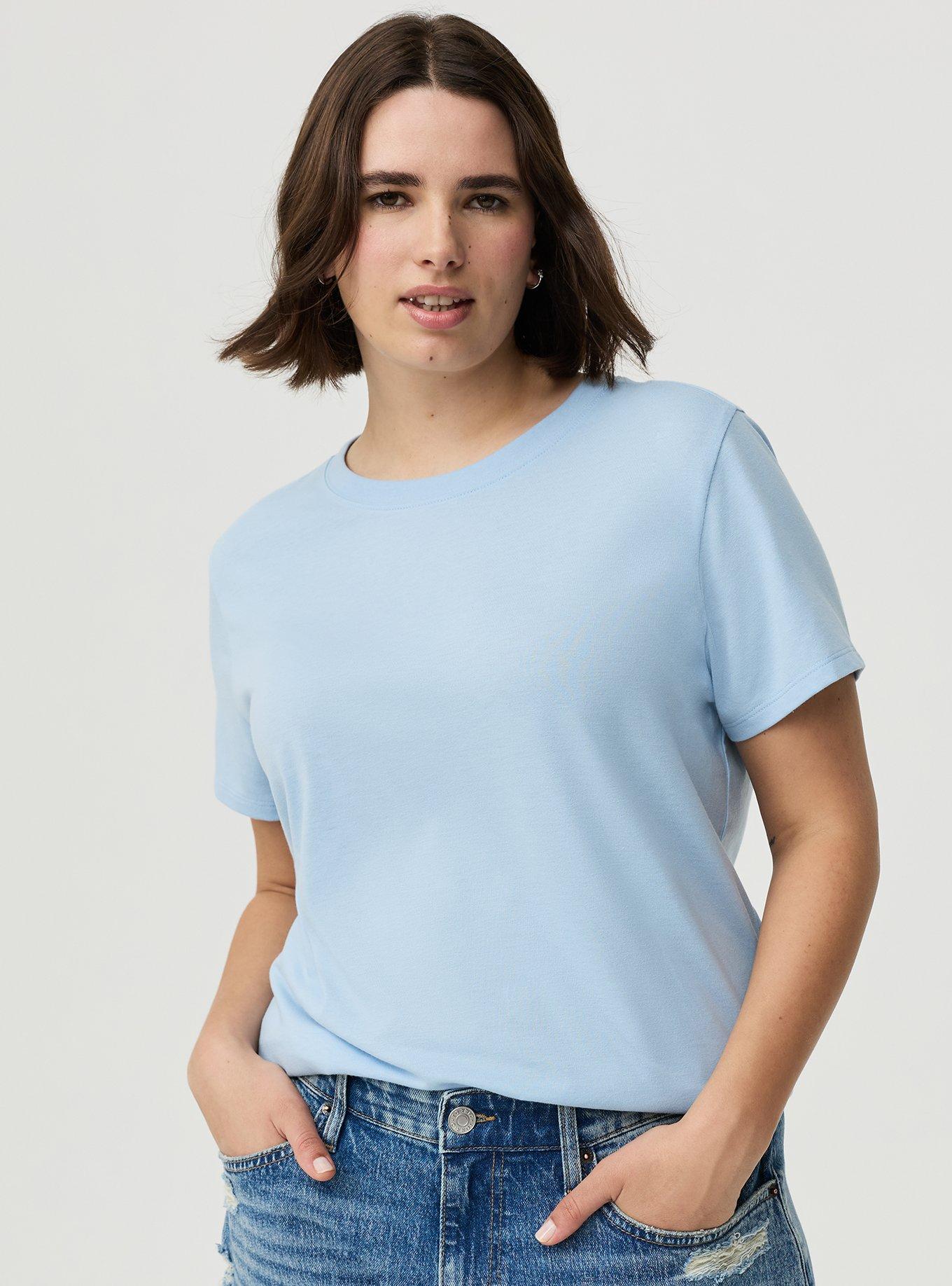 Everyday Signature Jersey Crew Tee, CHAMBRAY BLUE, alternate