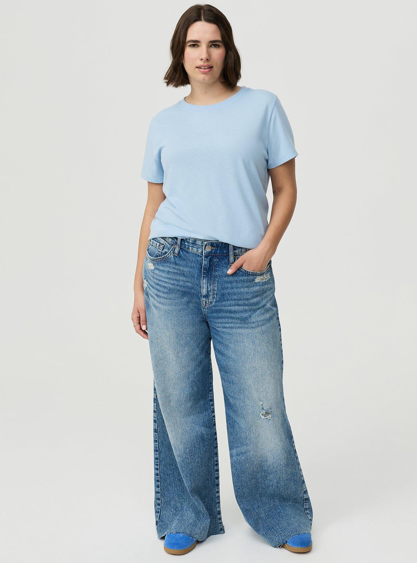 Everyday Signature Jersey Crew Tee, CHAMBRAY BLUE, alternate