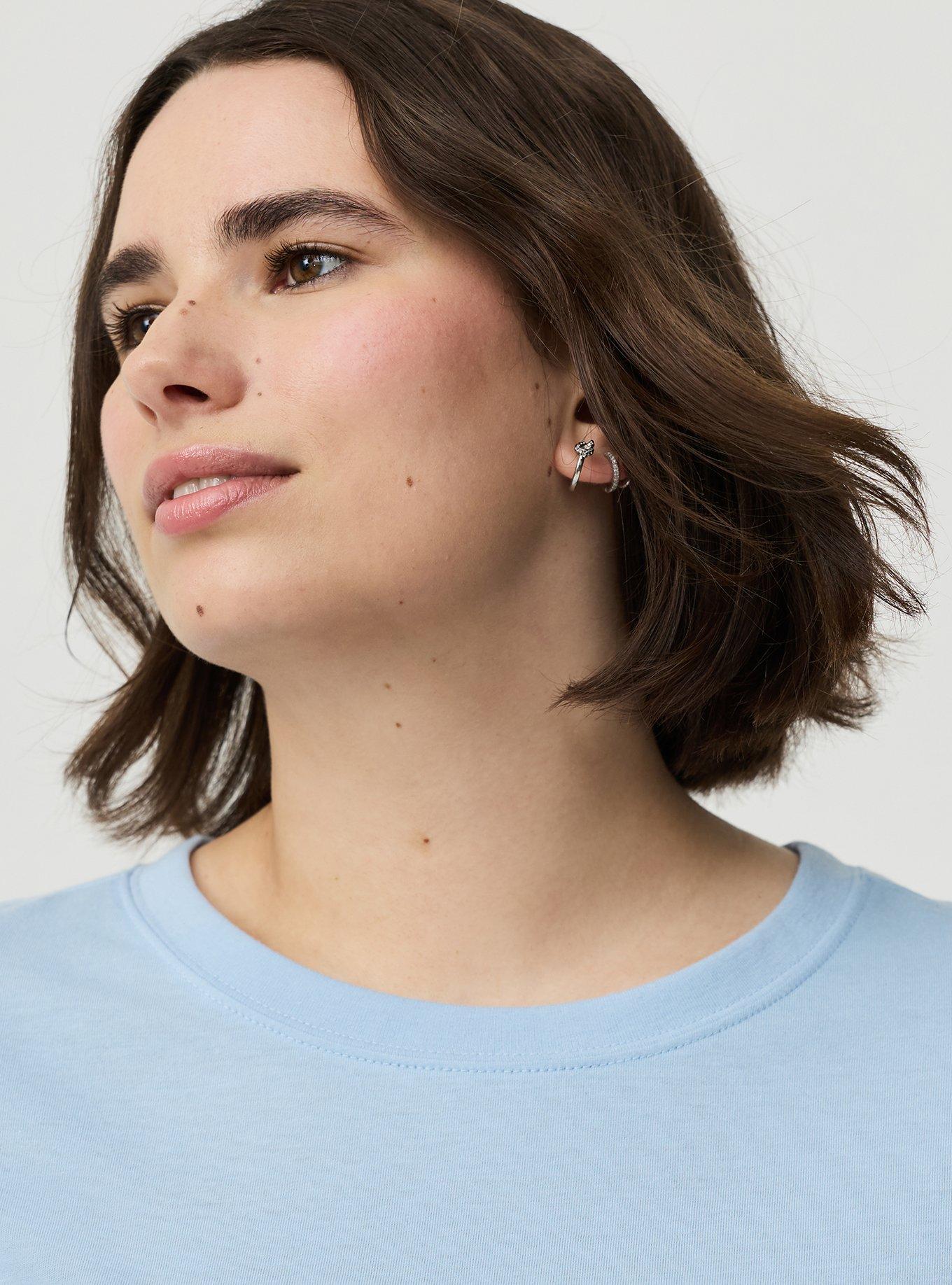 Everyday Signature Jersey Crew Tee, CHAMBRAY BLUE, alternate