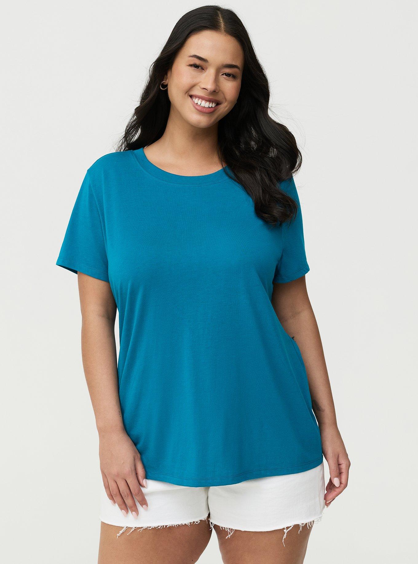 Everyday Signature Jersey Crew Tee, OCEAN DEPTHS, hi-res