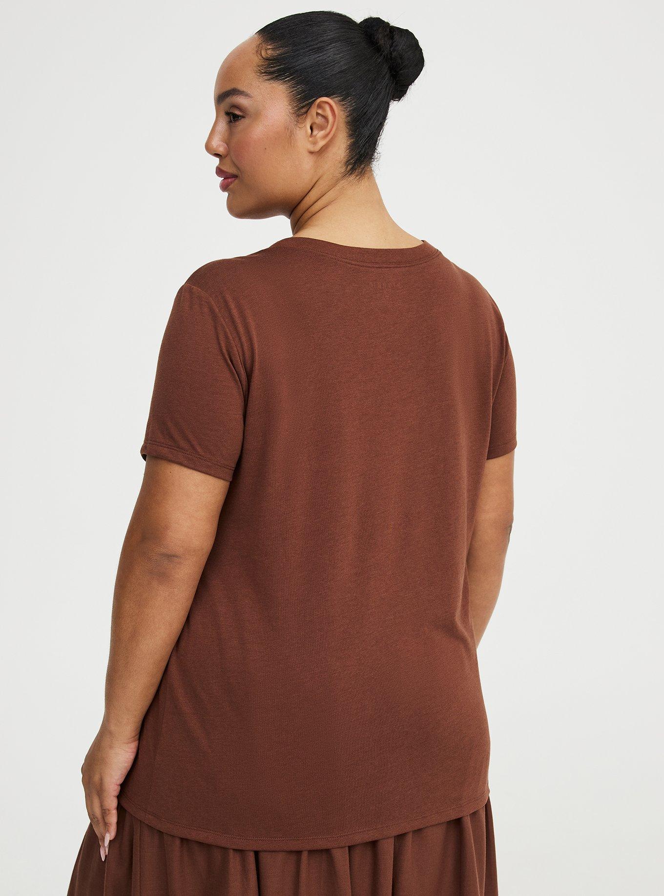 Everyday Signature Jersey Crew Neck Tee, CAPPUCCINO, alternate