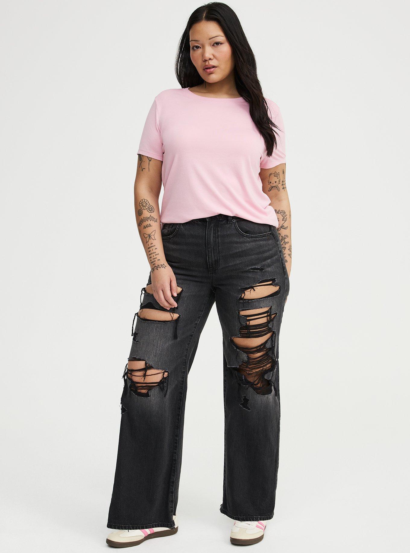 Everyday Signature Jersey Crew Tee, BLEACHED MAUVE, alternate