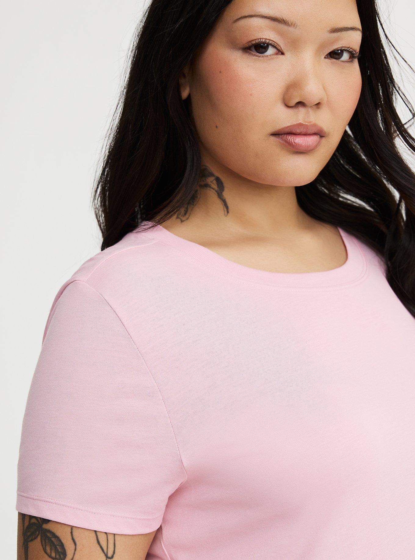 Everyday Signature Jersey Crew Tee, BLEACHED MAUVE, alternate