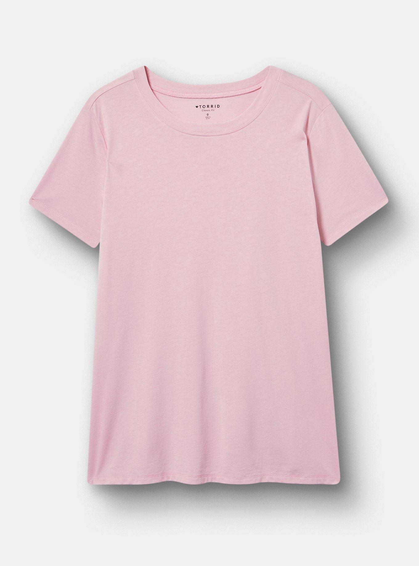 Everyday Signature Jersey Crew Tee, BLEACHED MAUVE, hi-res