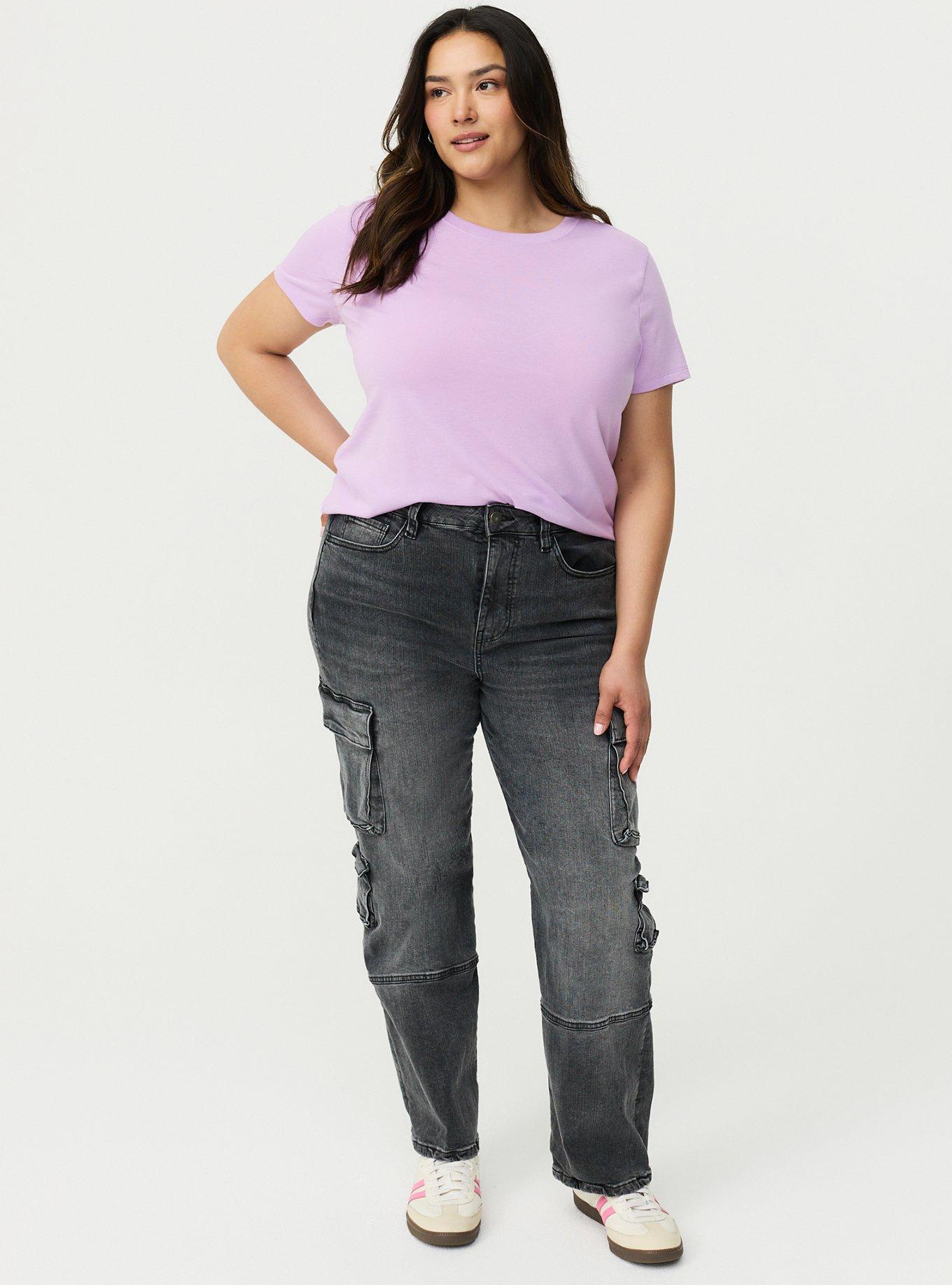 Everyday Signature Jersey Crew Tee, CROCUS PETAL, alternate