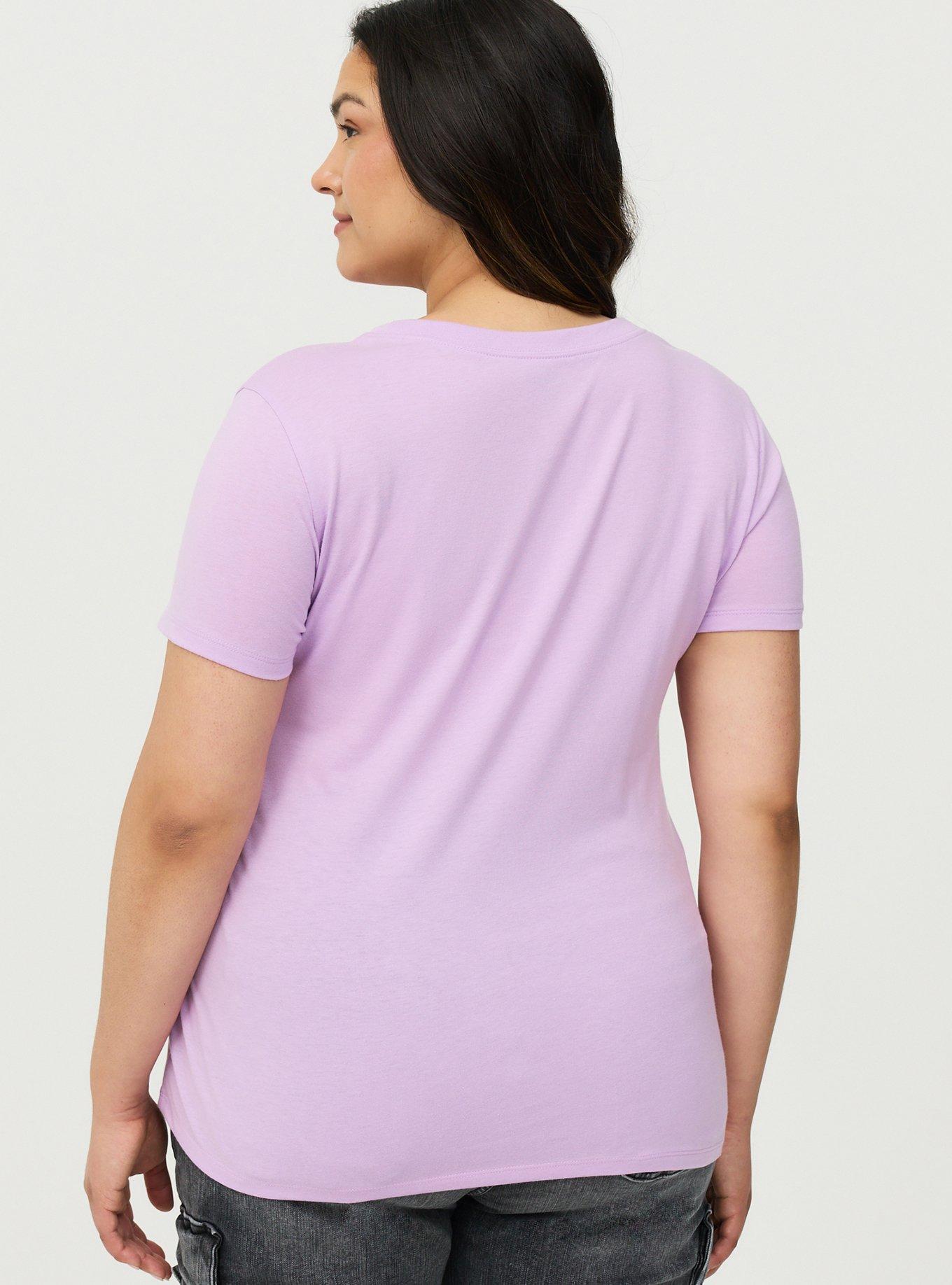 Everyday Signature Jersey Crew Tee, CROCUS PETAL, alternate