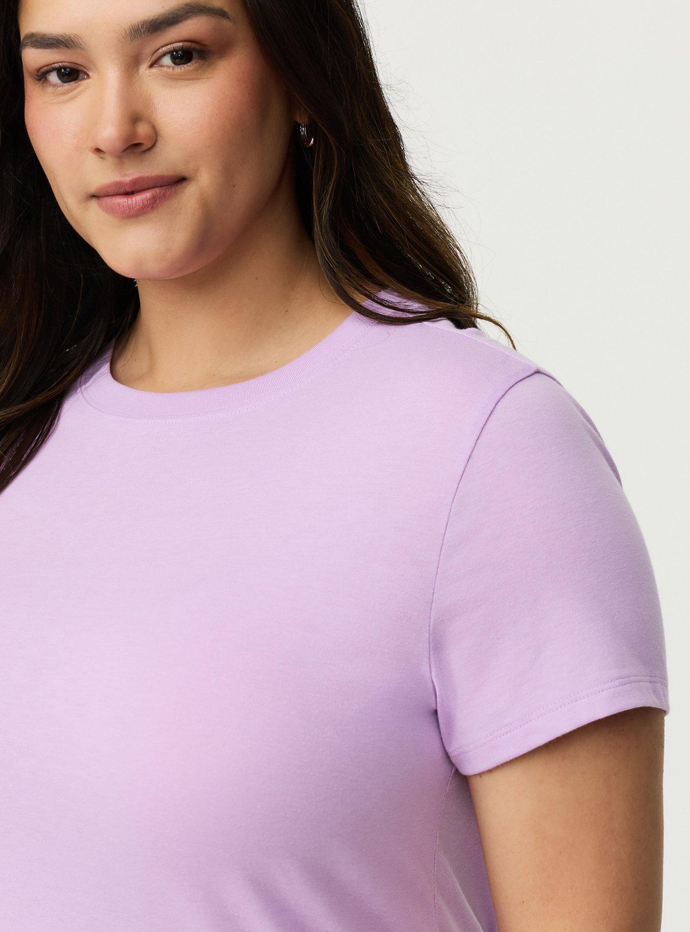 Everyday Signature Jersey Crew Tee, CROCUS PETAL, alternate