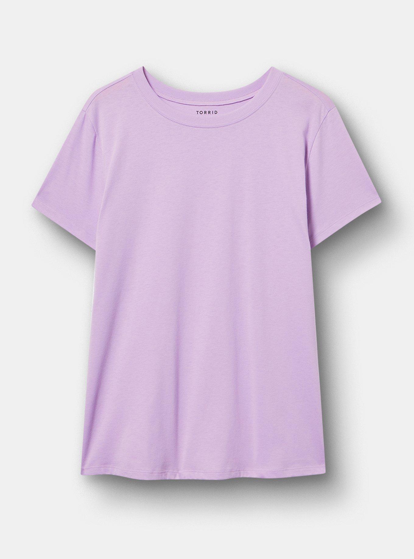 Everyday Signature Jersey Crew Tee, CROCUS PETAL, hi-res