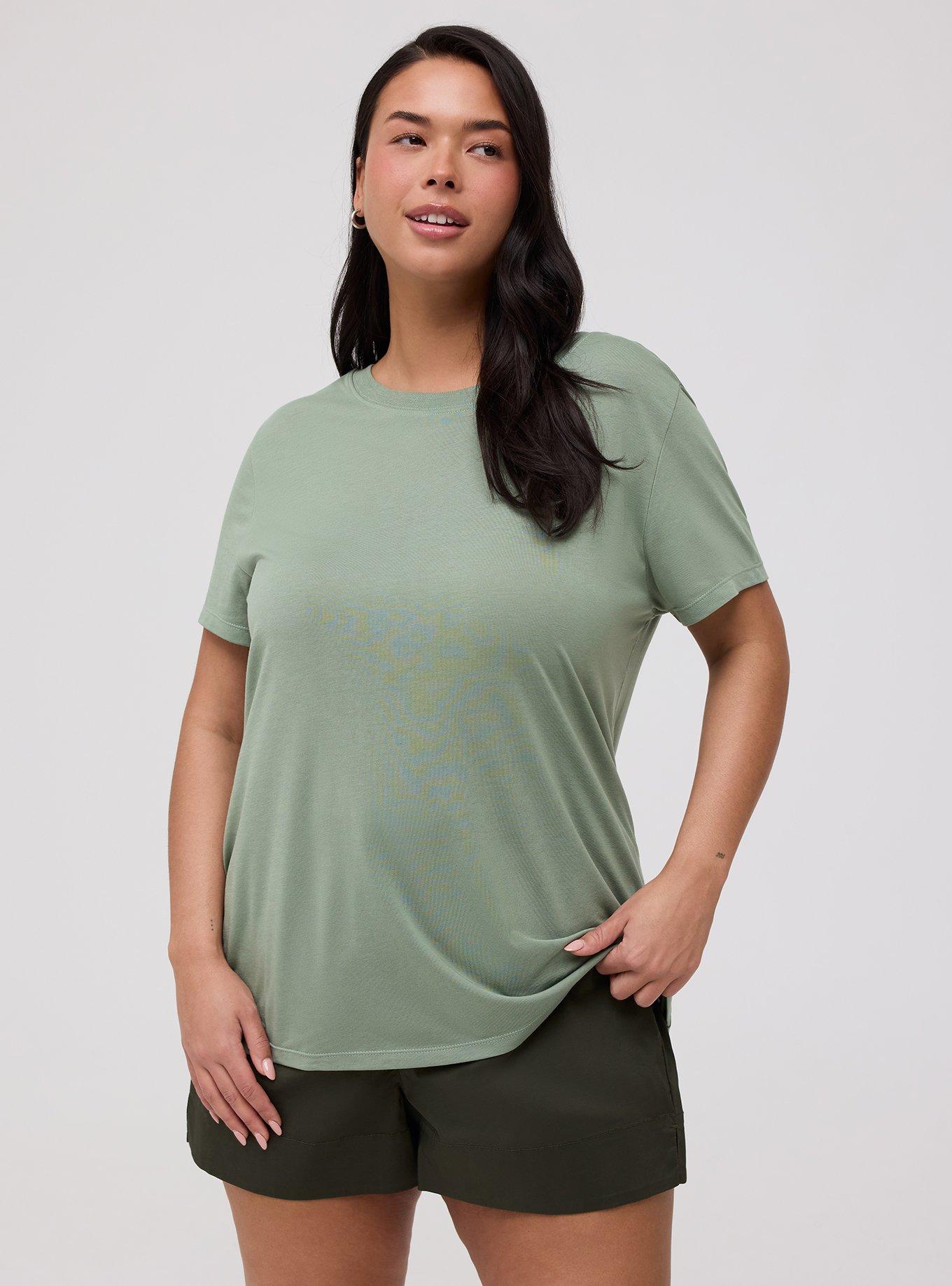 Everyday Signature Jersey Crew Tee, HEDGE GREEN, hi-res