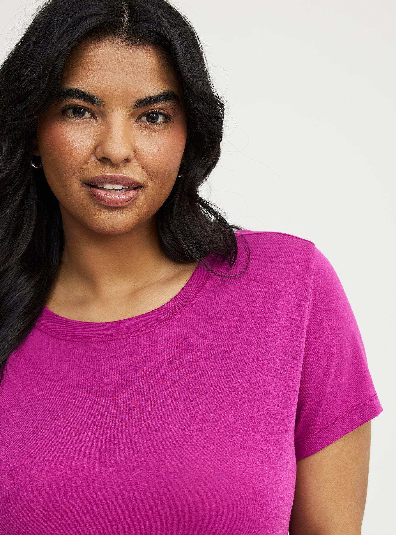 Everyday Signature Jersey Crew Tee, WILD ASTER, alternate