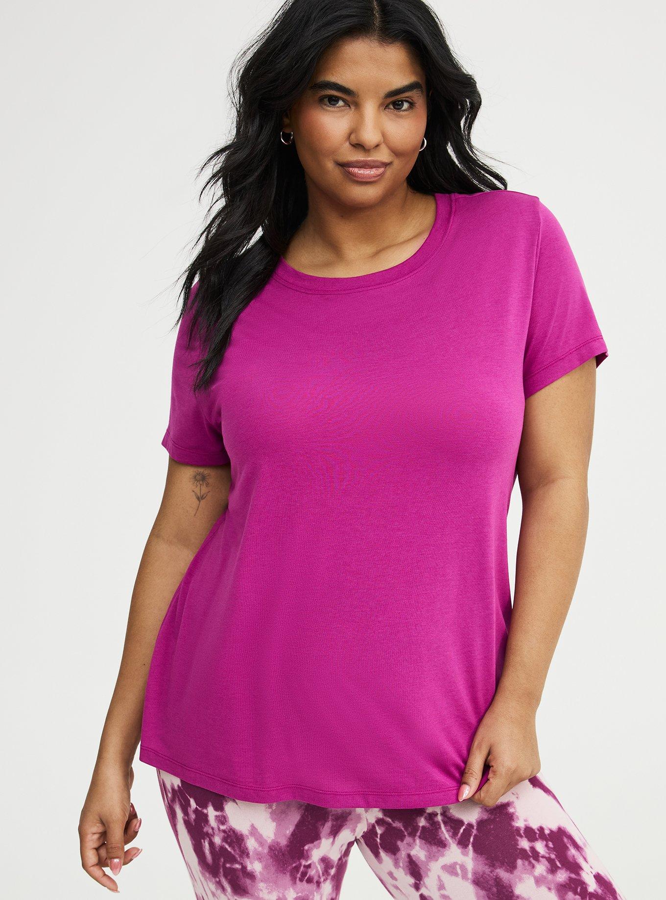 Everyday Signature Jersey Crew Tee, WILD ASTER, alternate