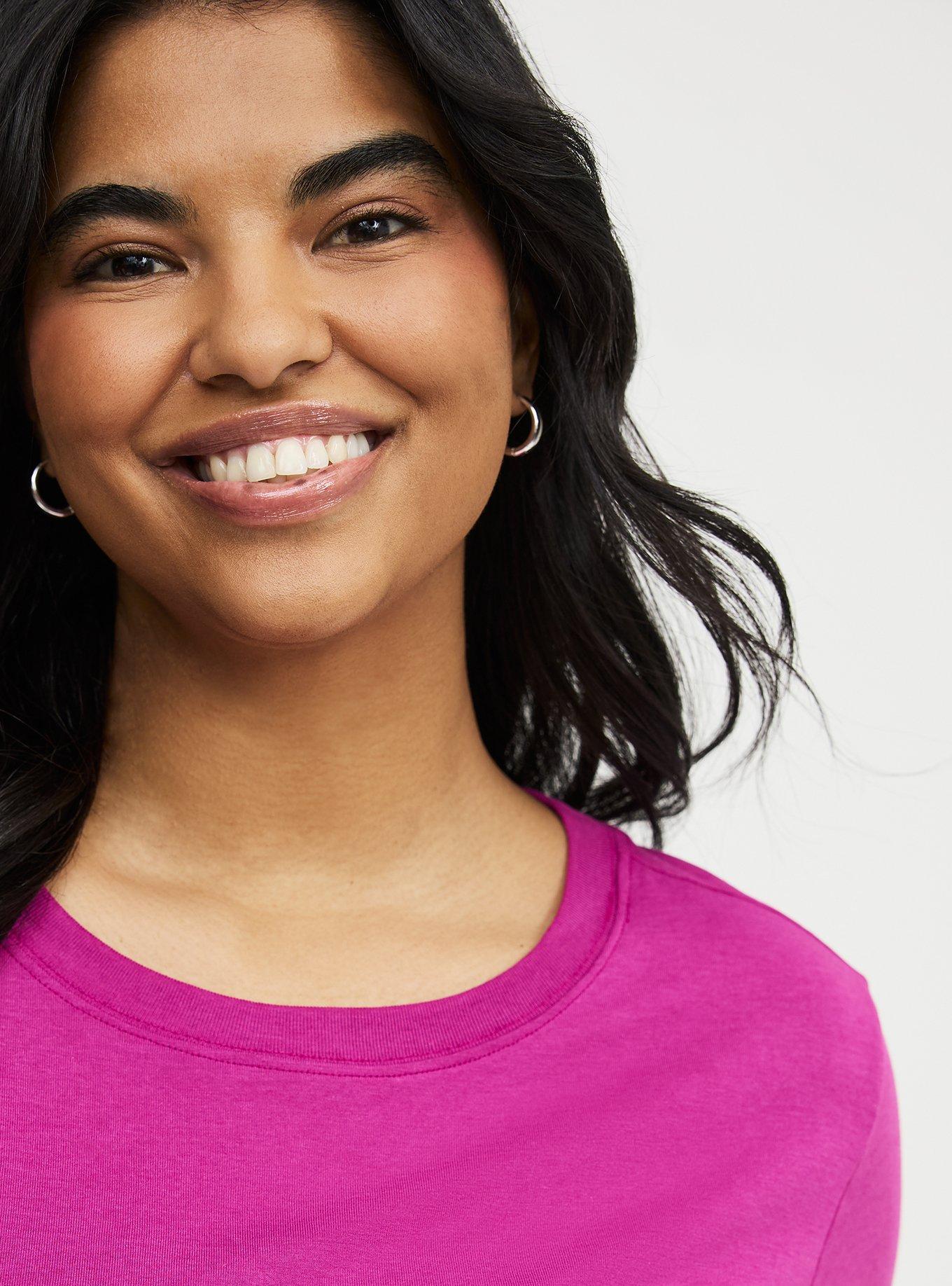 Everyday Signature Jersey Crew Tee, WILD ASTER, alternate