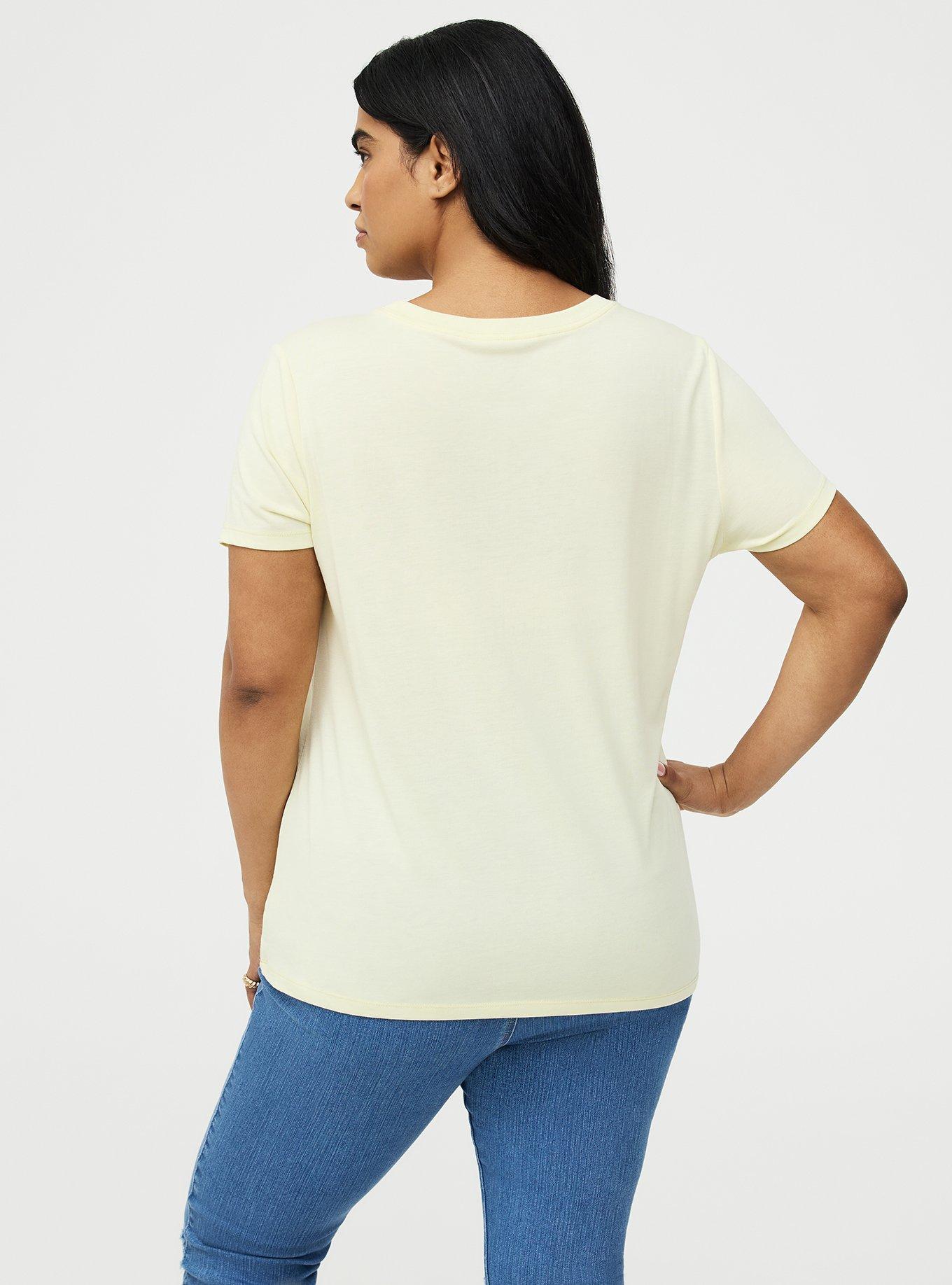 Everyday Signature Jersey Crew Tee, PASTEL YELLOW, alternate