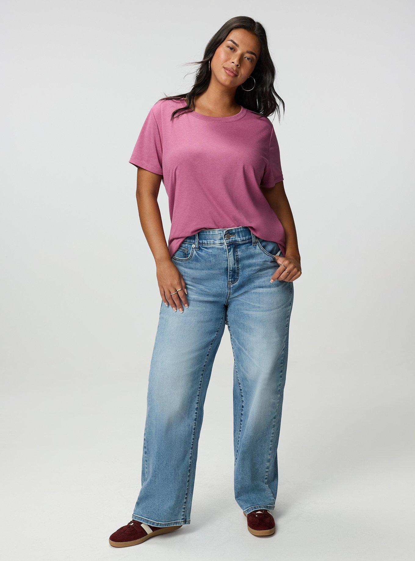 Everyday Signature Jersey Crew Neck Tee, MELLOW MAUVE, alternate