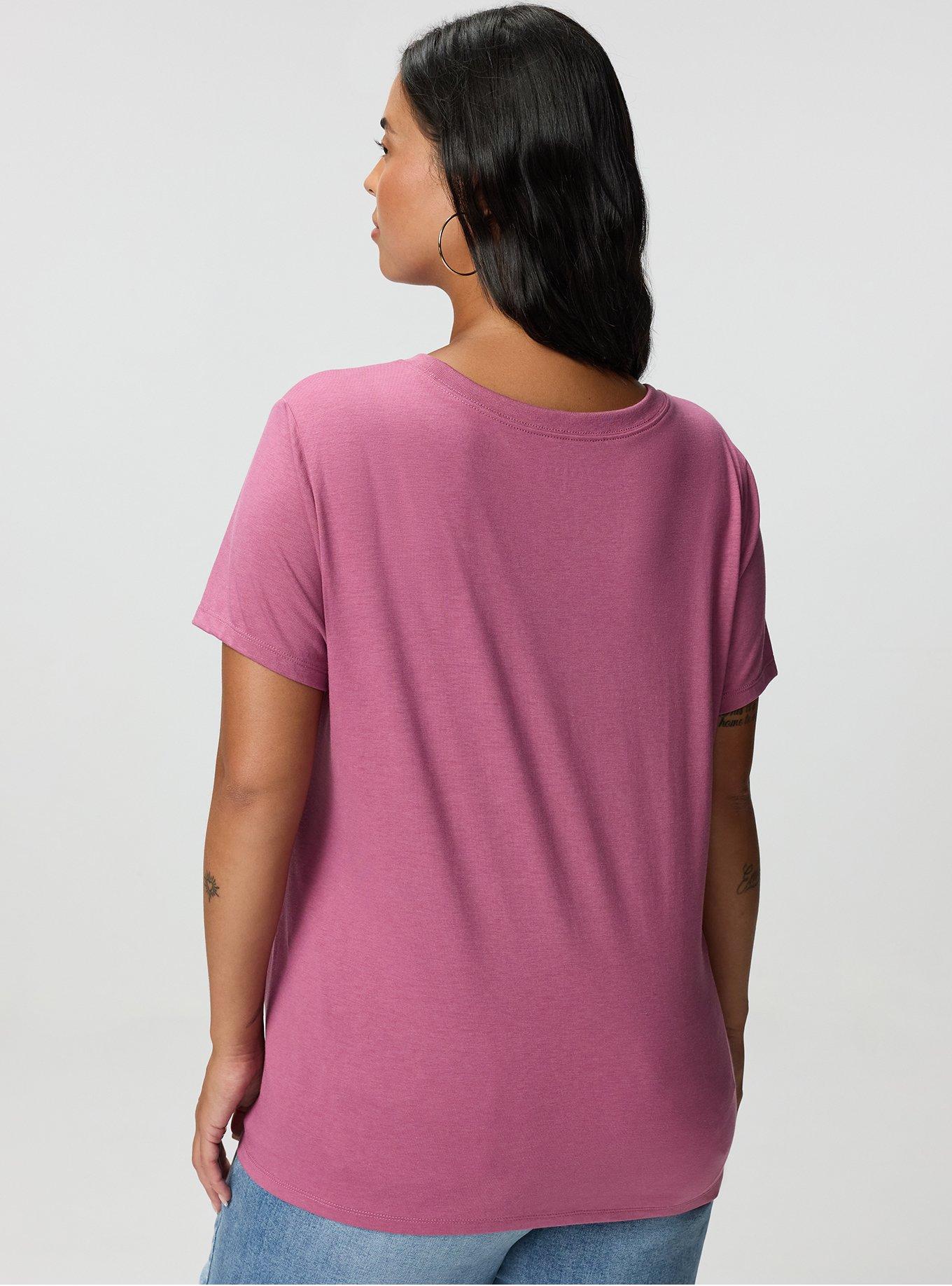 Everyday Signature Jersey Crew Neck Tee, MELLOW MAUVE, alternate
